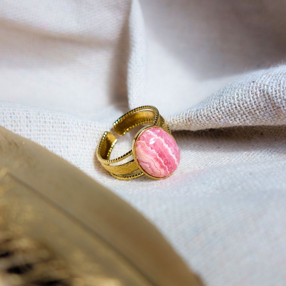 Bague en Rhodochrosite