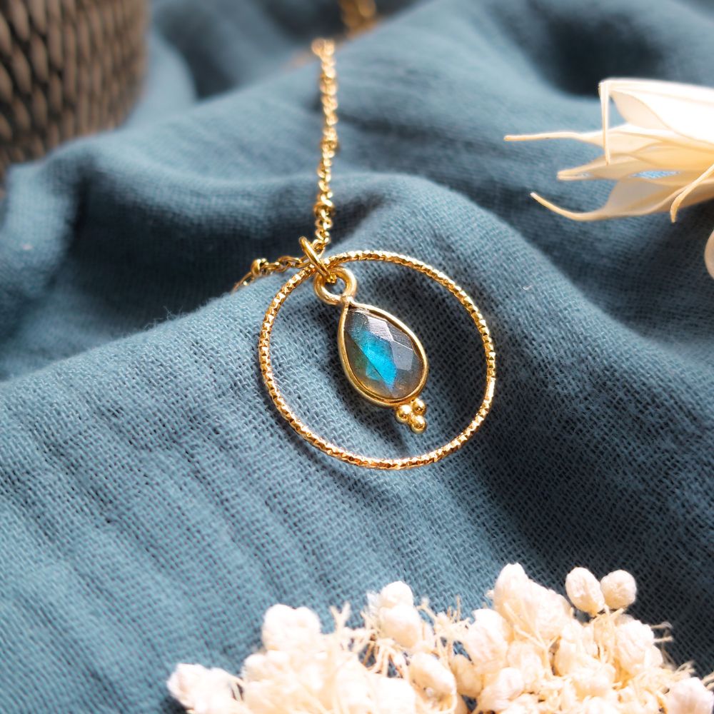 Collier "Acionna" en Labradorite