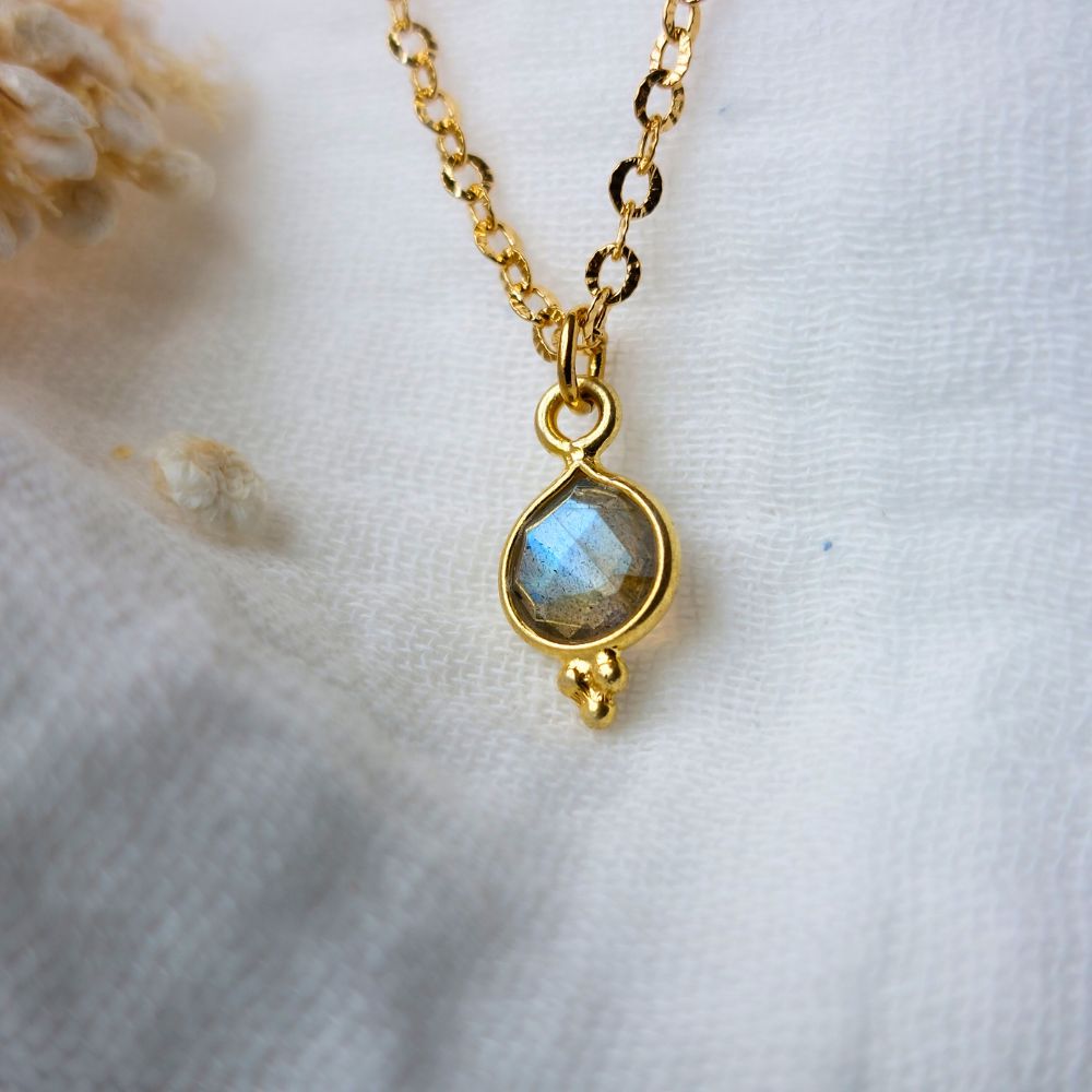 Collier "Vesta" en Labradorite