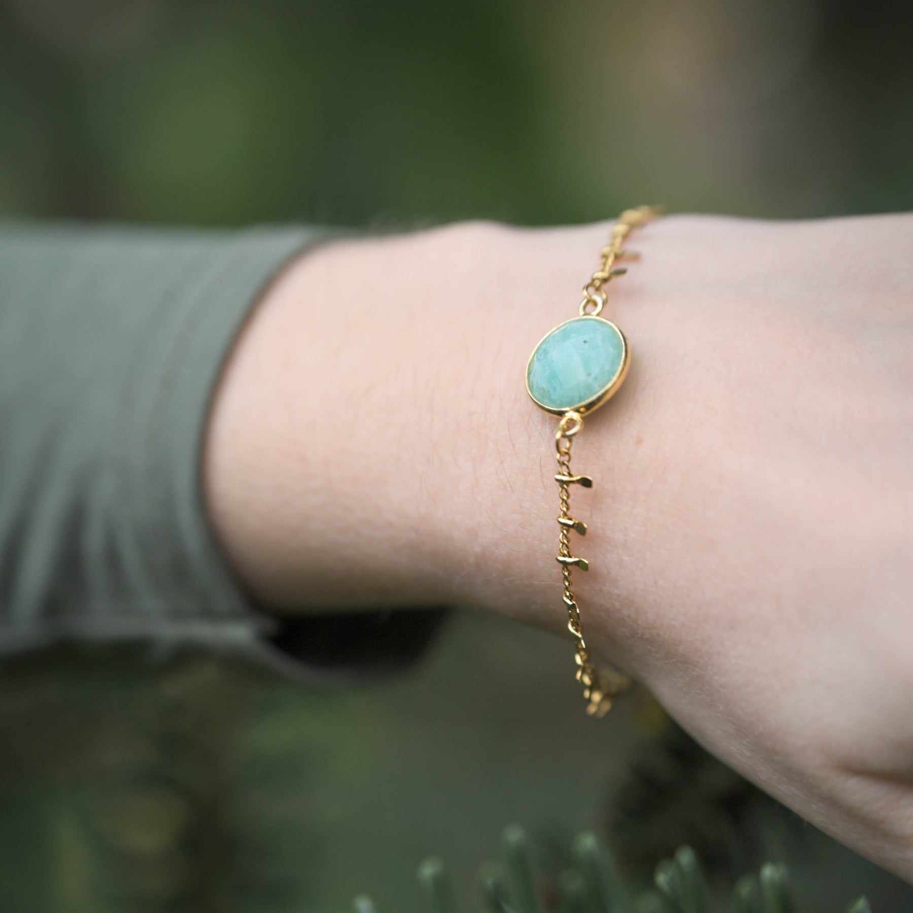 Bracelet "Thalie" en Amazonite