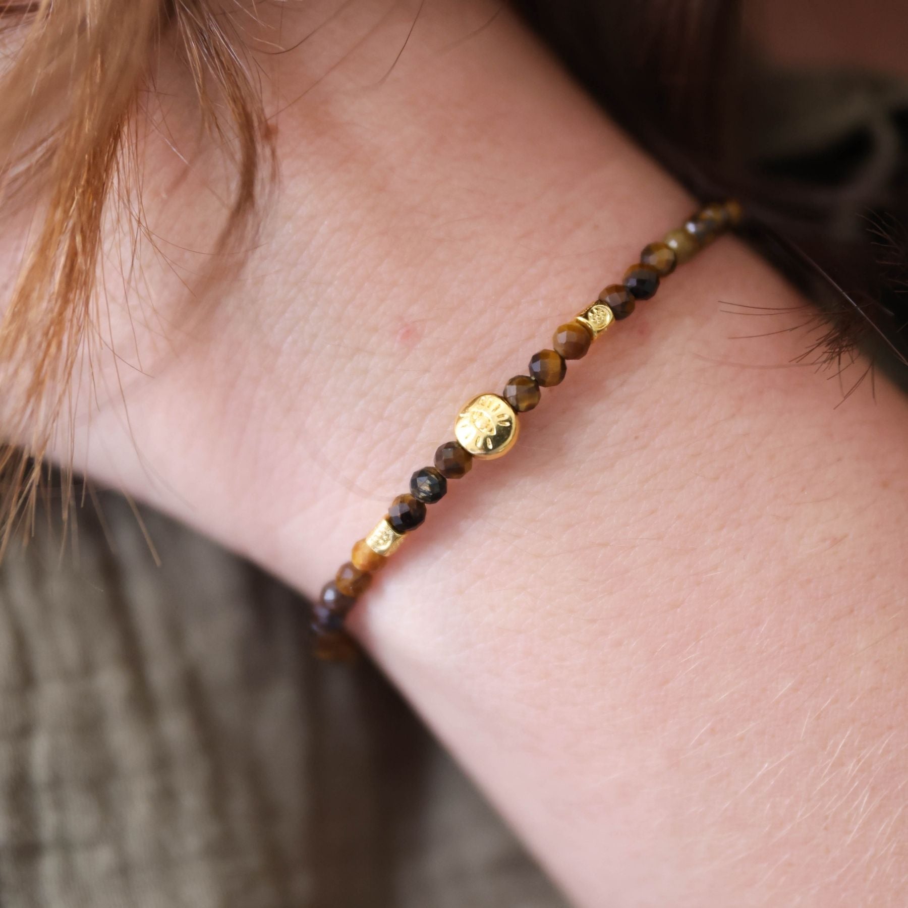 Bracelet "Durga" en Œil de Tigre