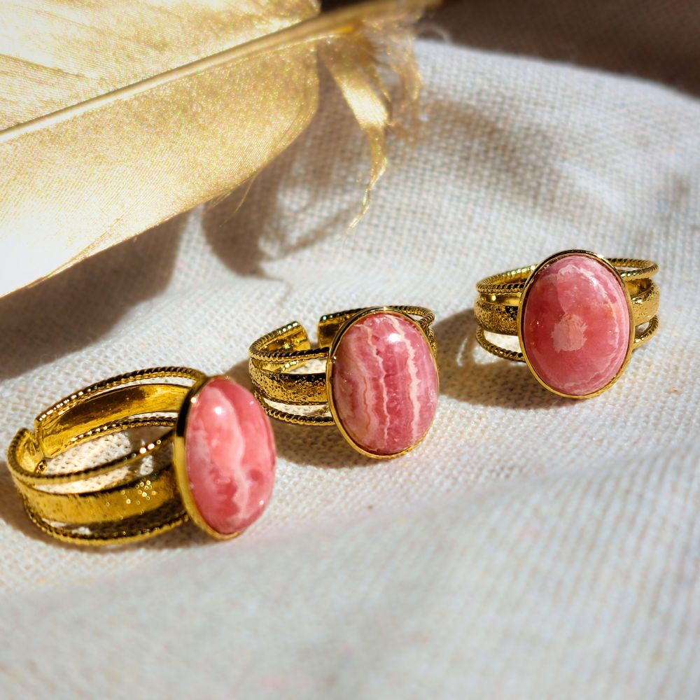 Bague en Rhodochrosite