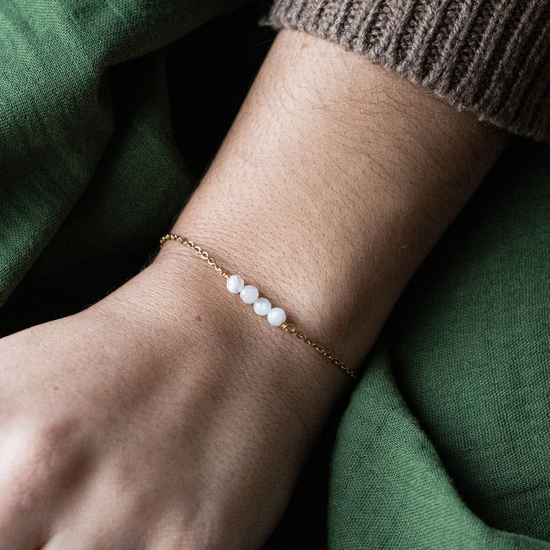 Bracelet en Pierre de lune