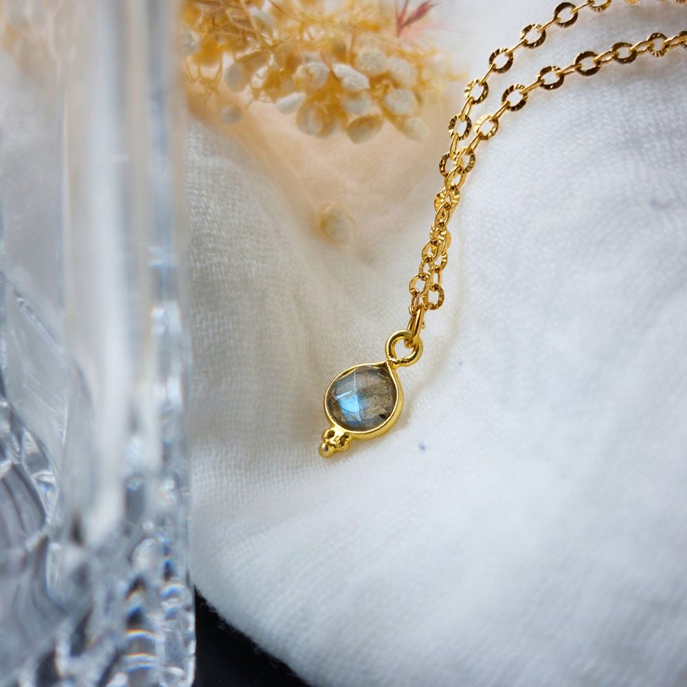 Collier "Vesta" en Labradorite