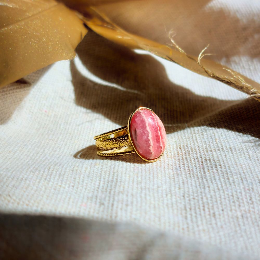 Bague en Rhodochrosite