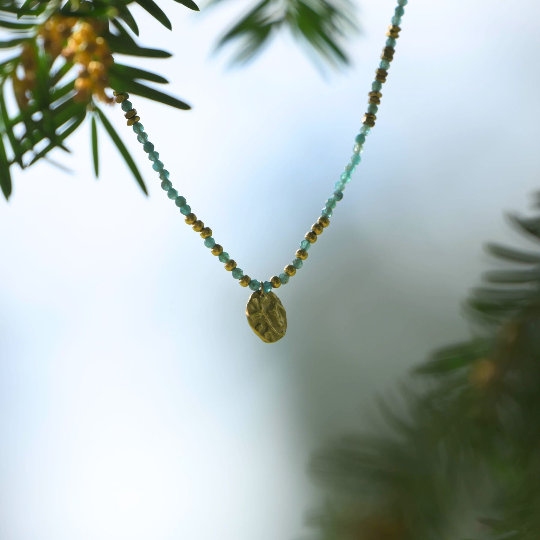 Collier en Tourmaline verte