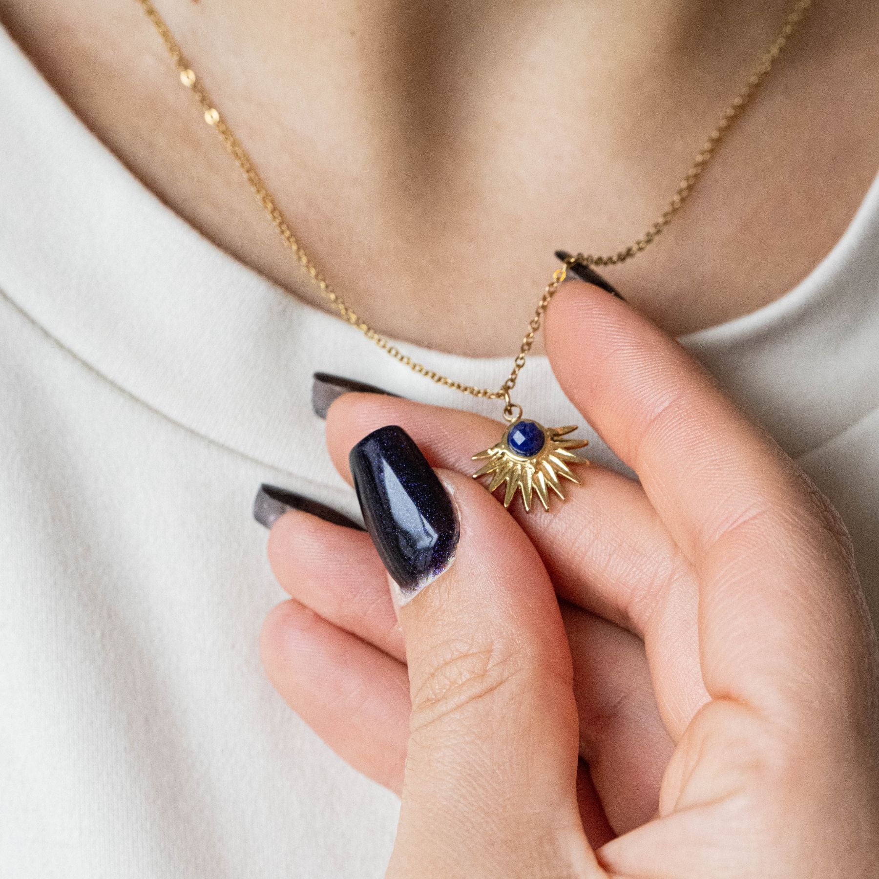 Collier "Apollon" en Lapis-lazuli