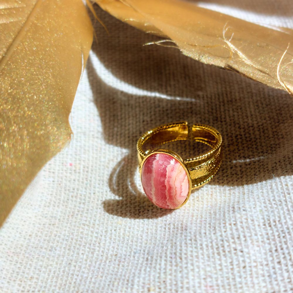 Bague en Rhodochrosite