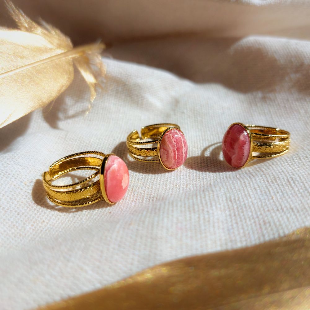 Bague en Rhodochrosite