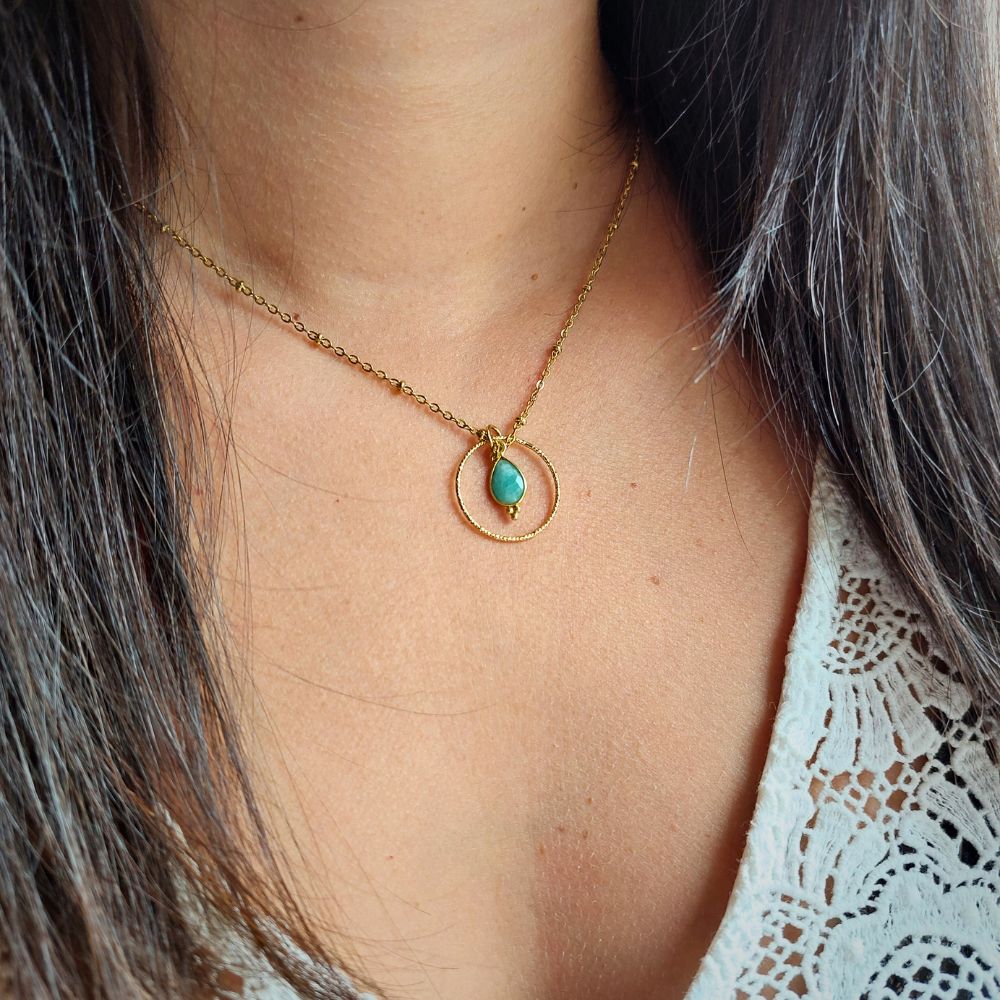 Collier "Acionna" en Amazonite