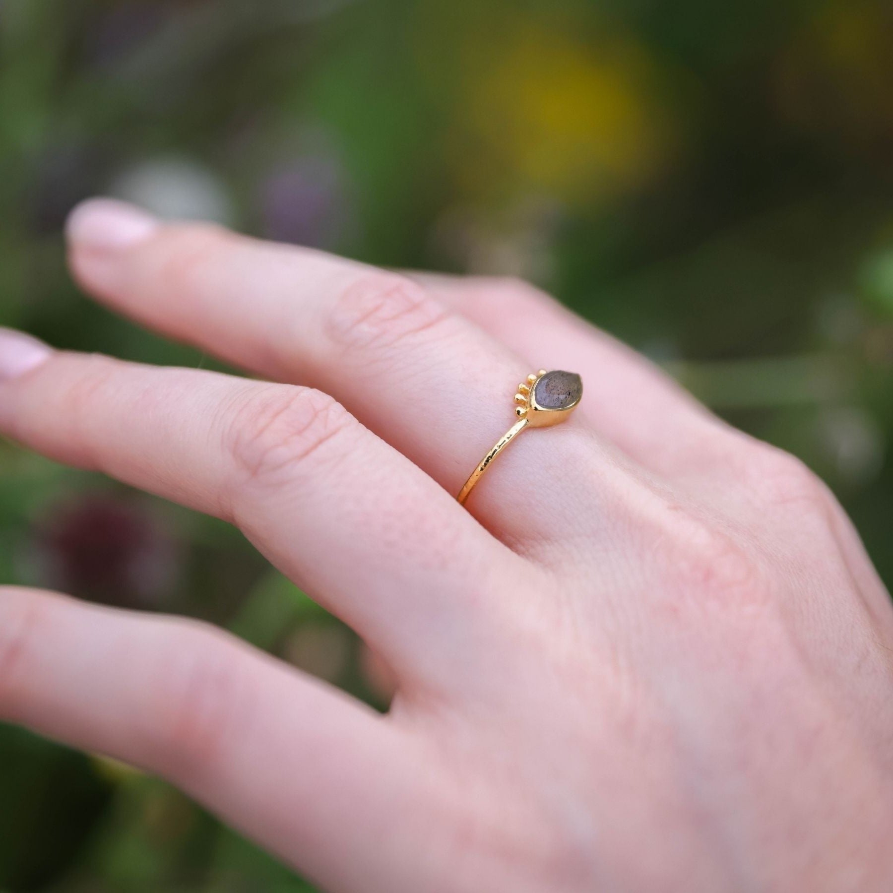 Bague "Kali" en Labradorite