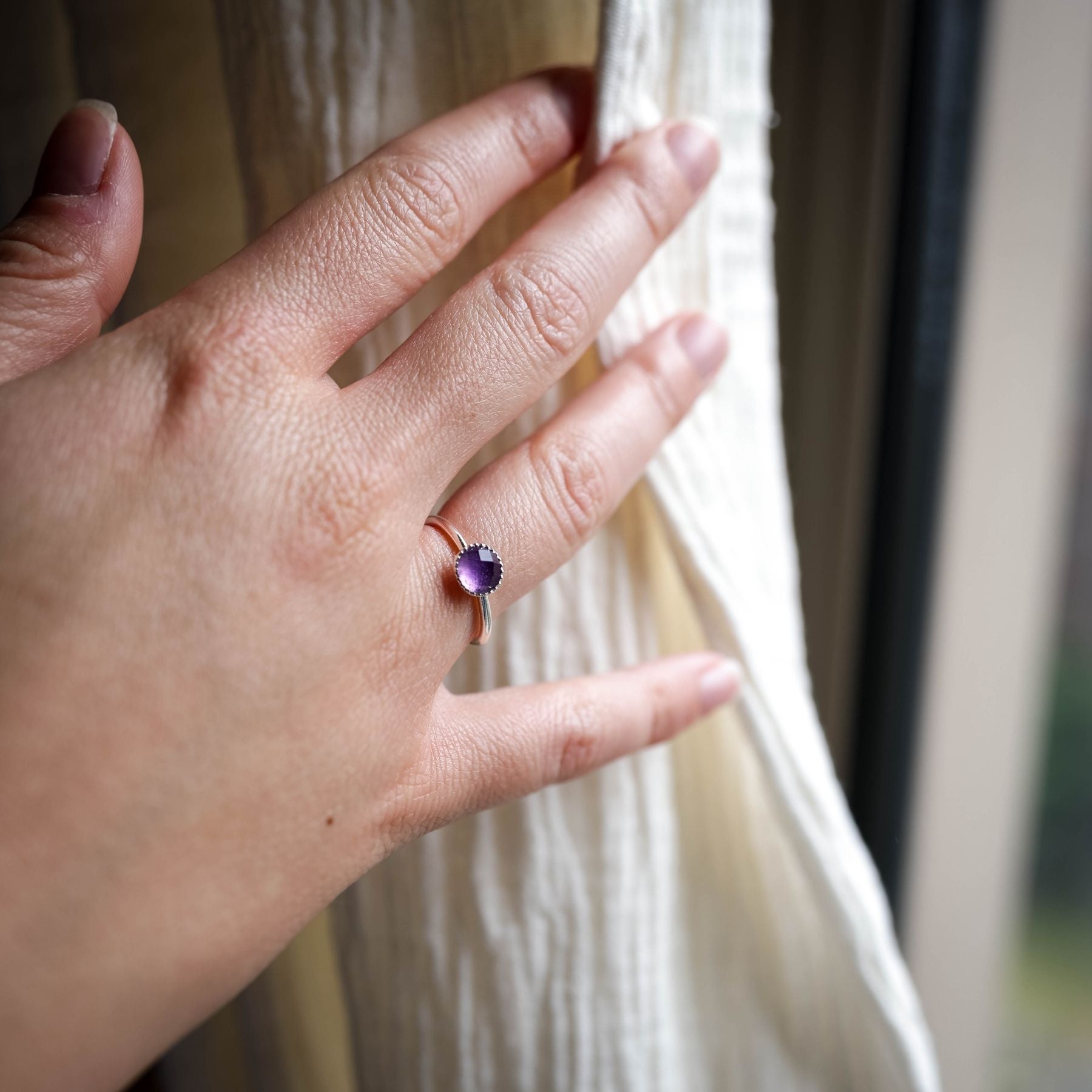 Bague "Métis" en Améthyste