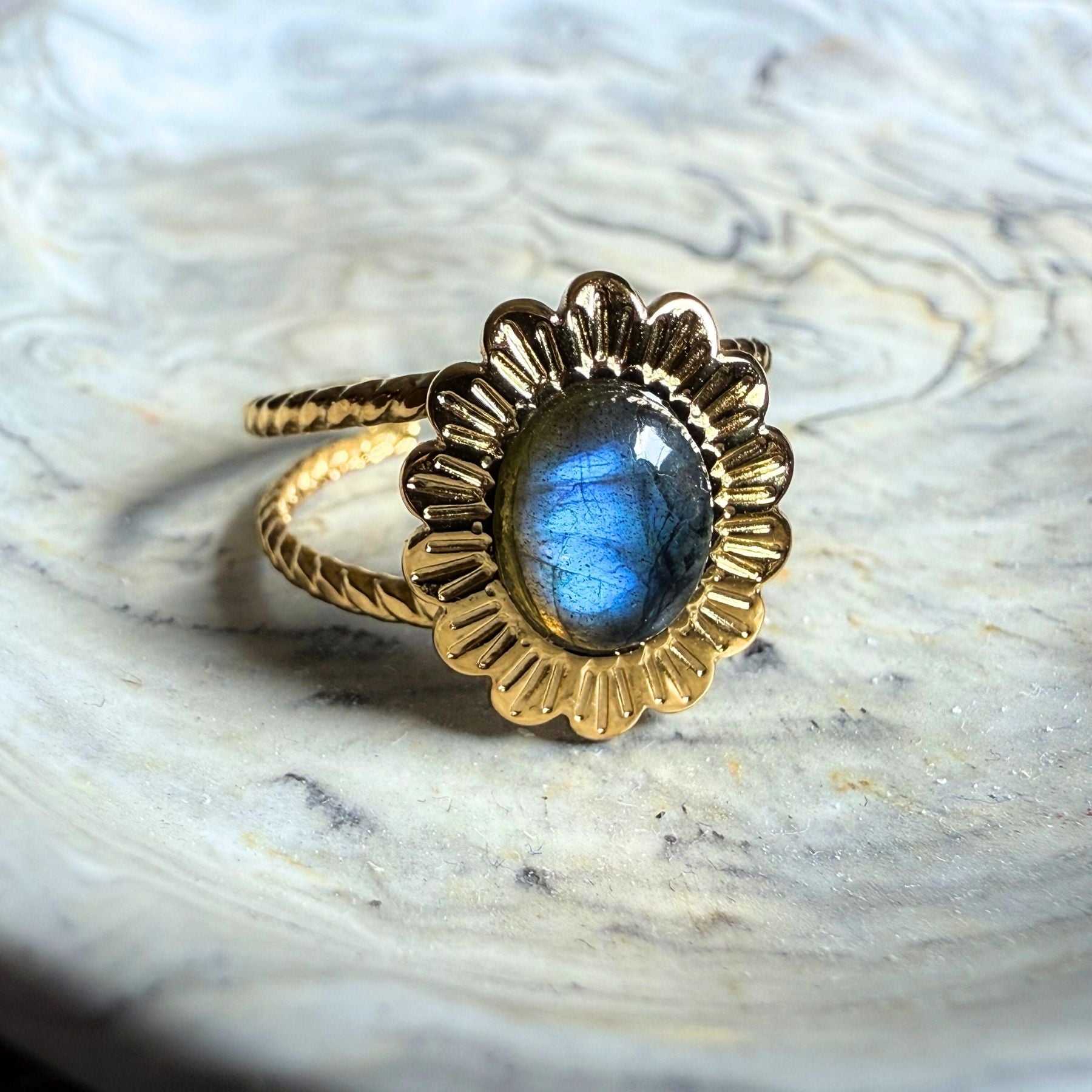 Bague "Chloris" - Labradorite