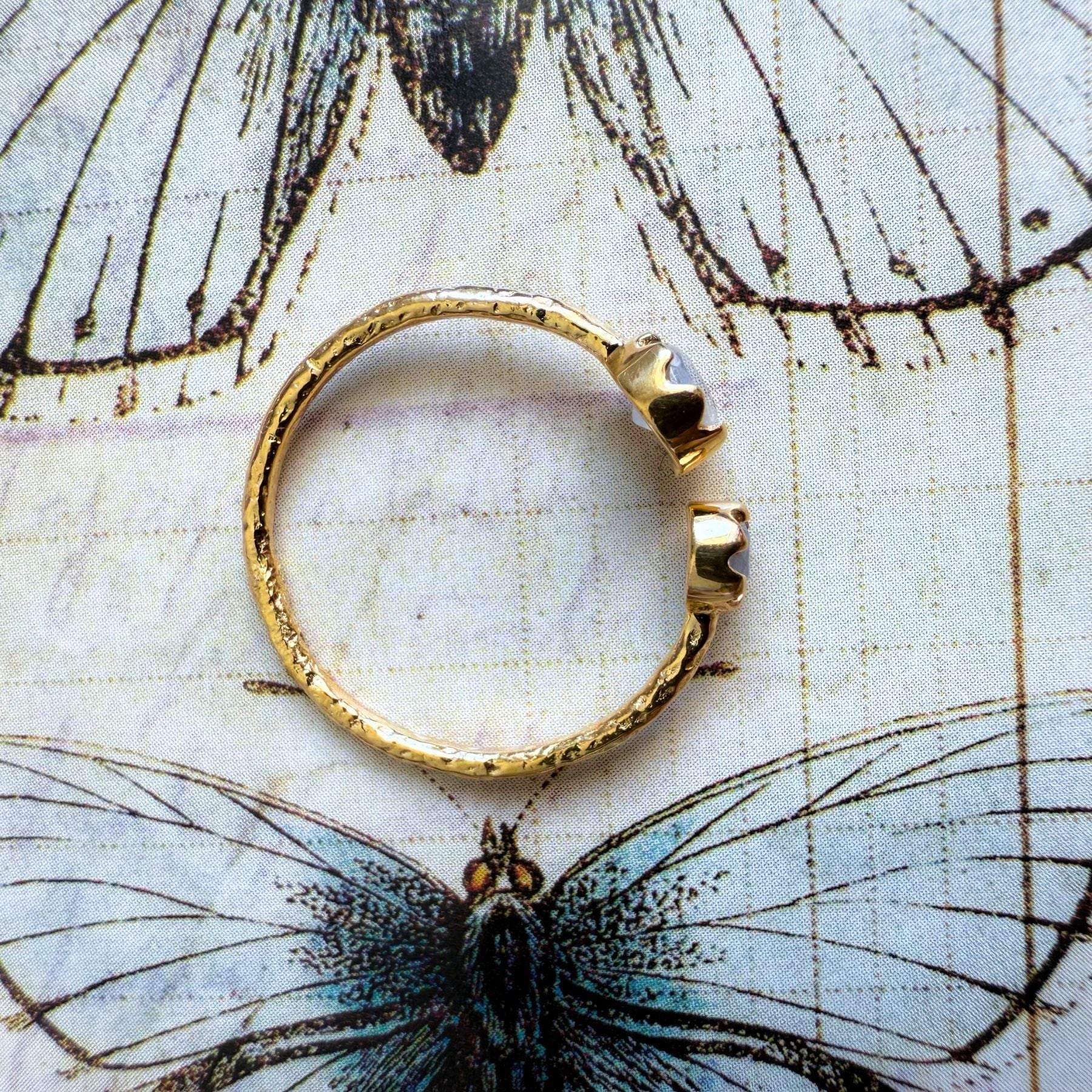 Bague "Duo" - Pierre de lune