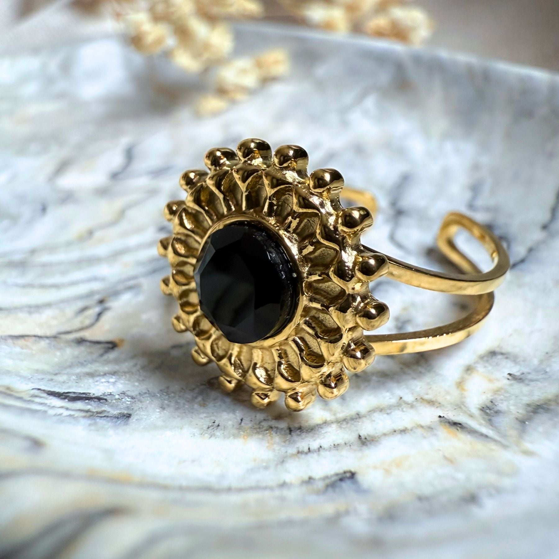 Bague "Héré" - Onyx
