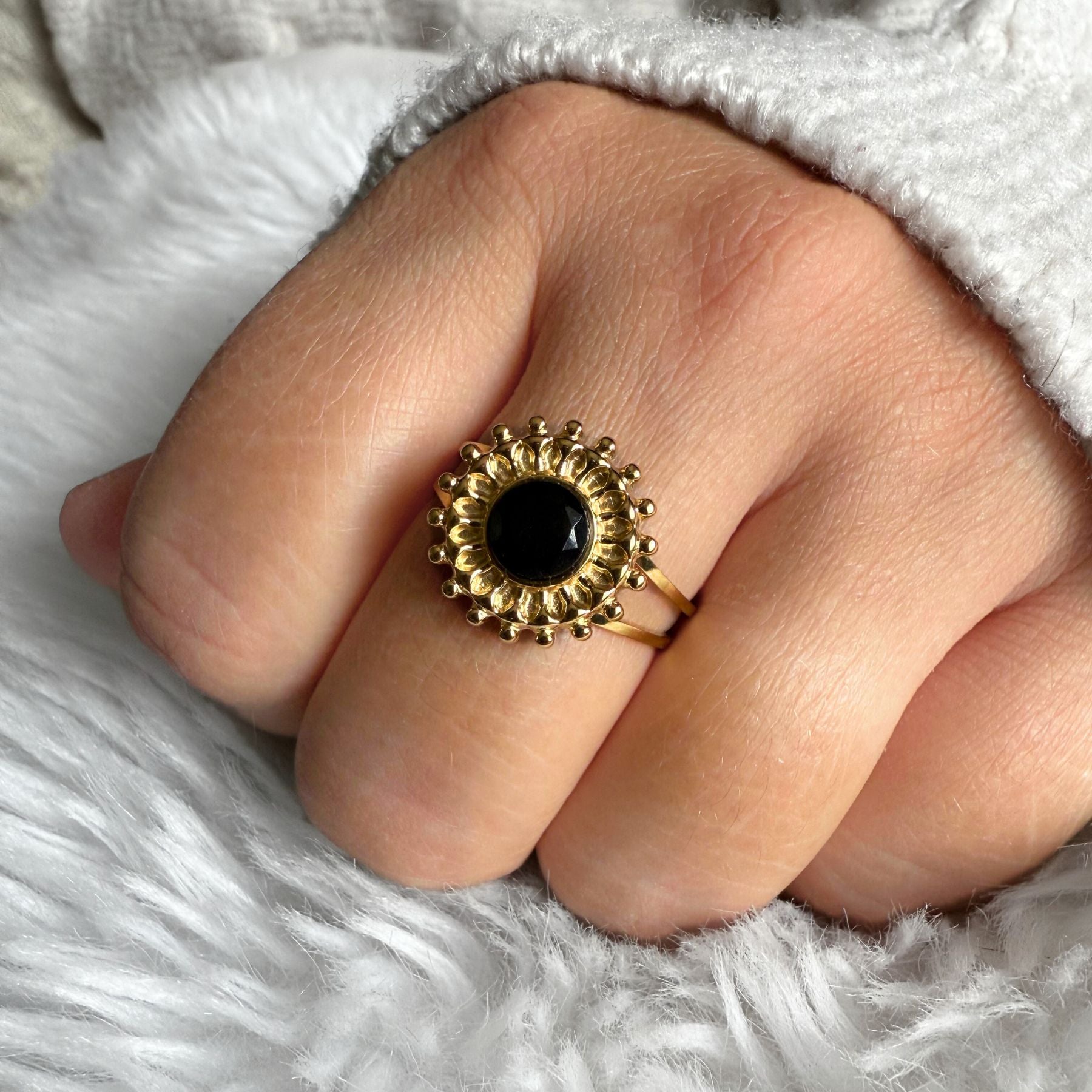 Bague "Héré" - Onyx