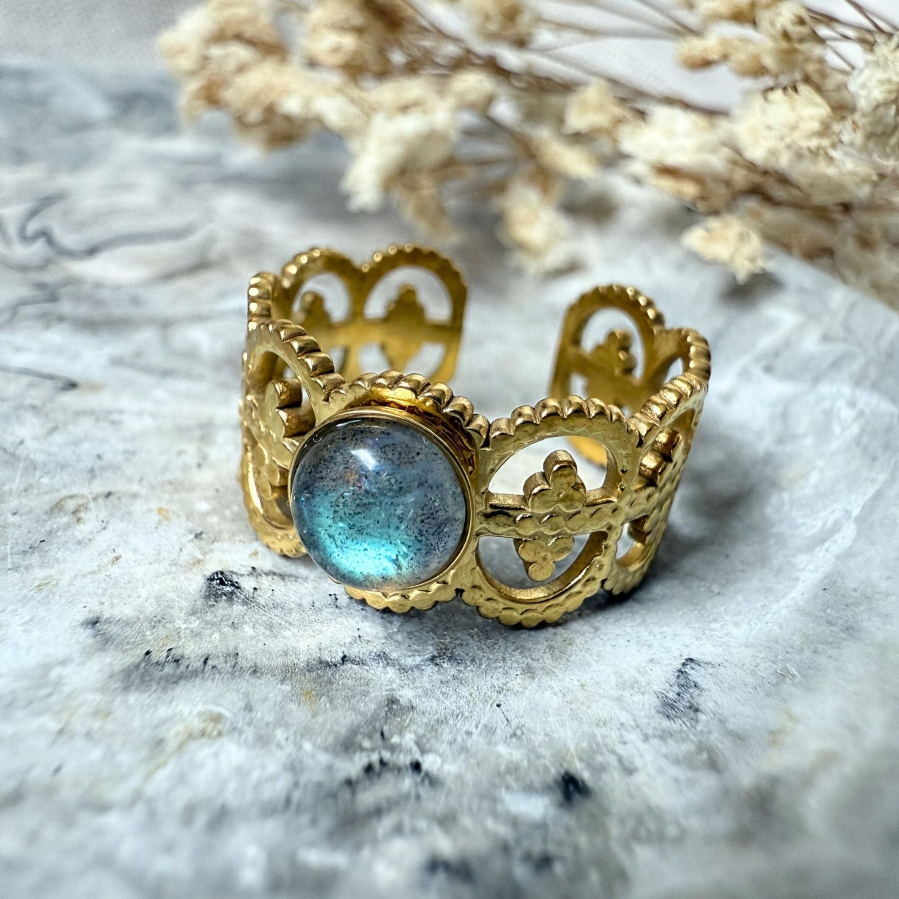 Bague "Junon" - Labradorite
