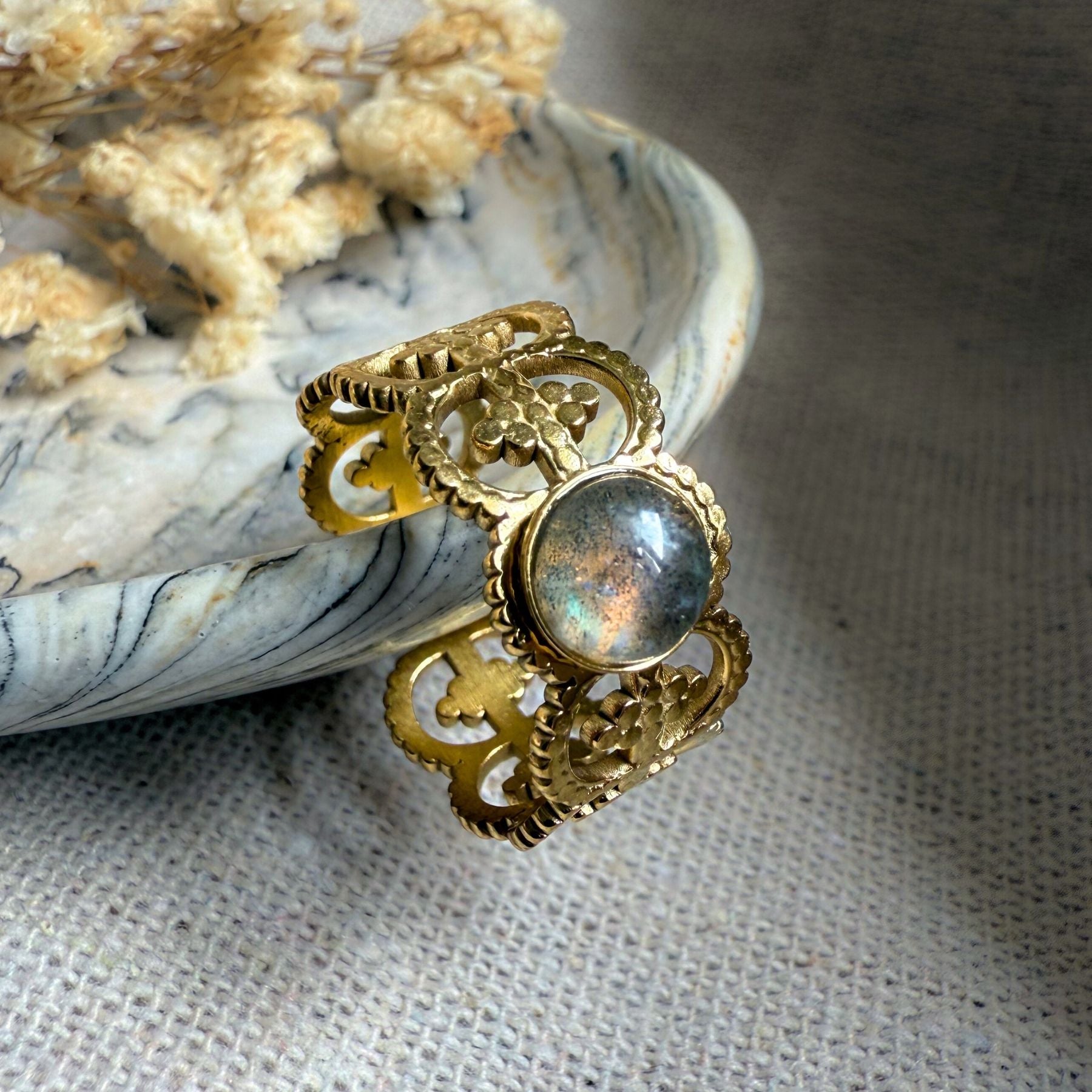 Bague "Junon" - Labradorite