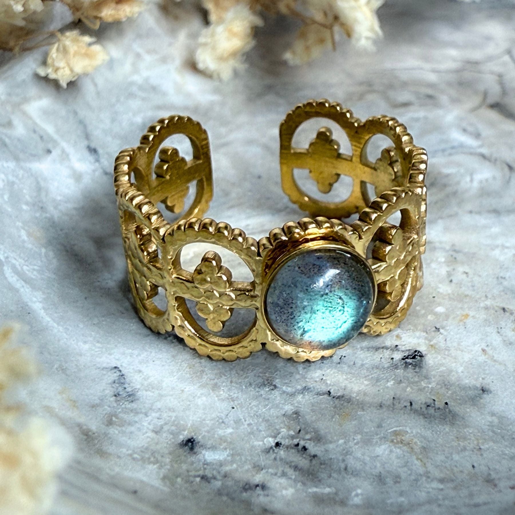 Bague "Junon" - Labradorite