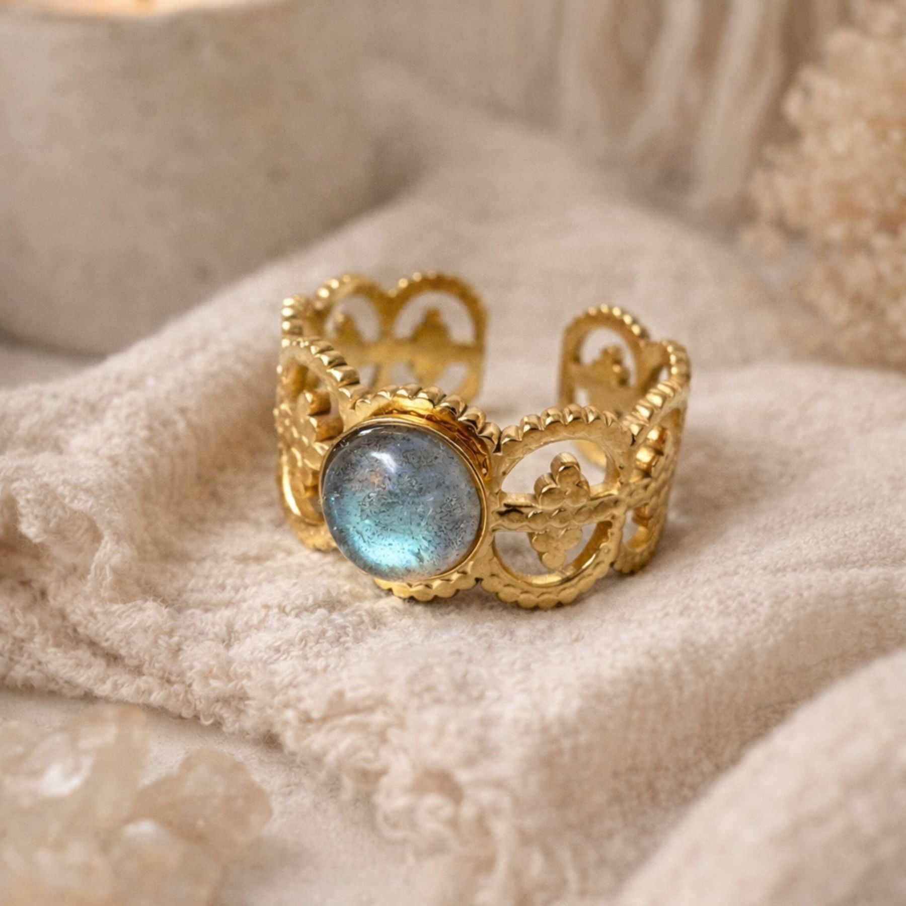 Bague "Junon" - Labradorite