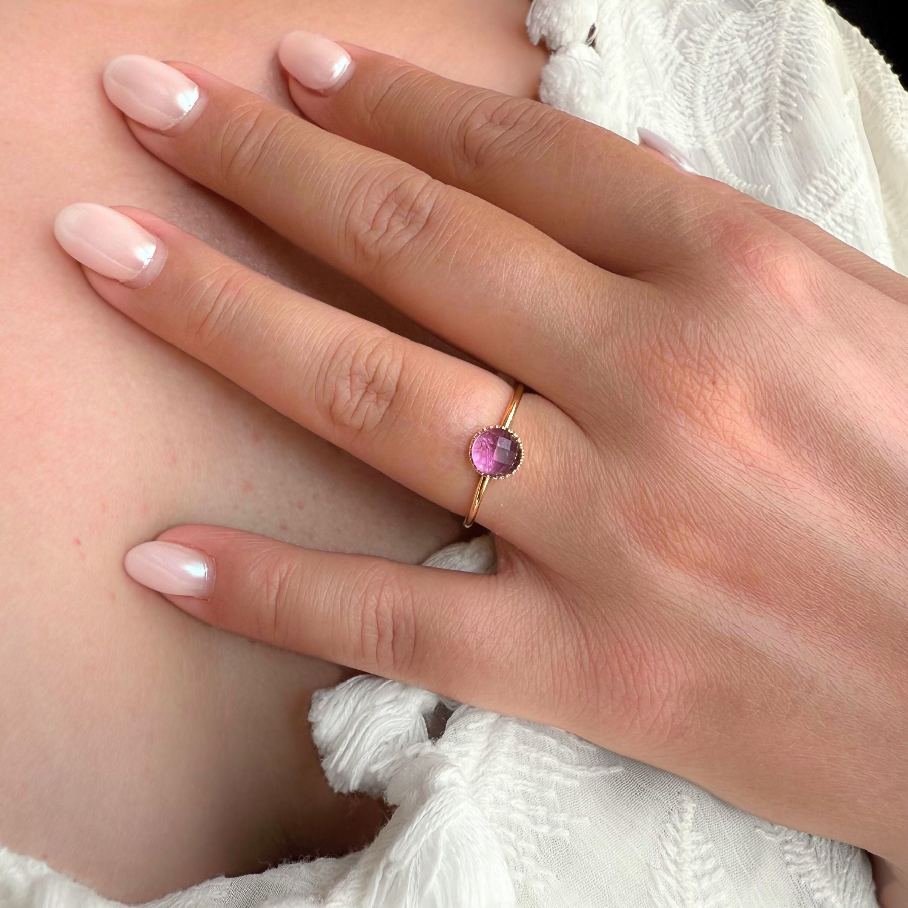 Bague "Nérée" - Améthyste