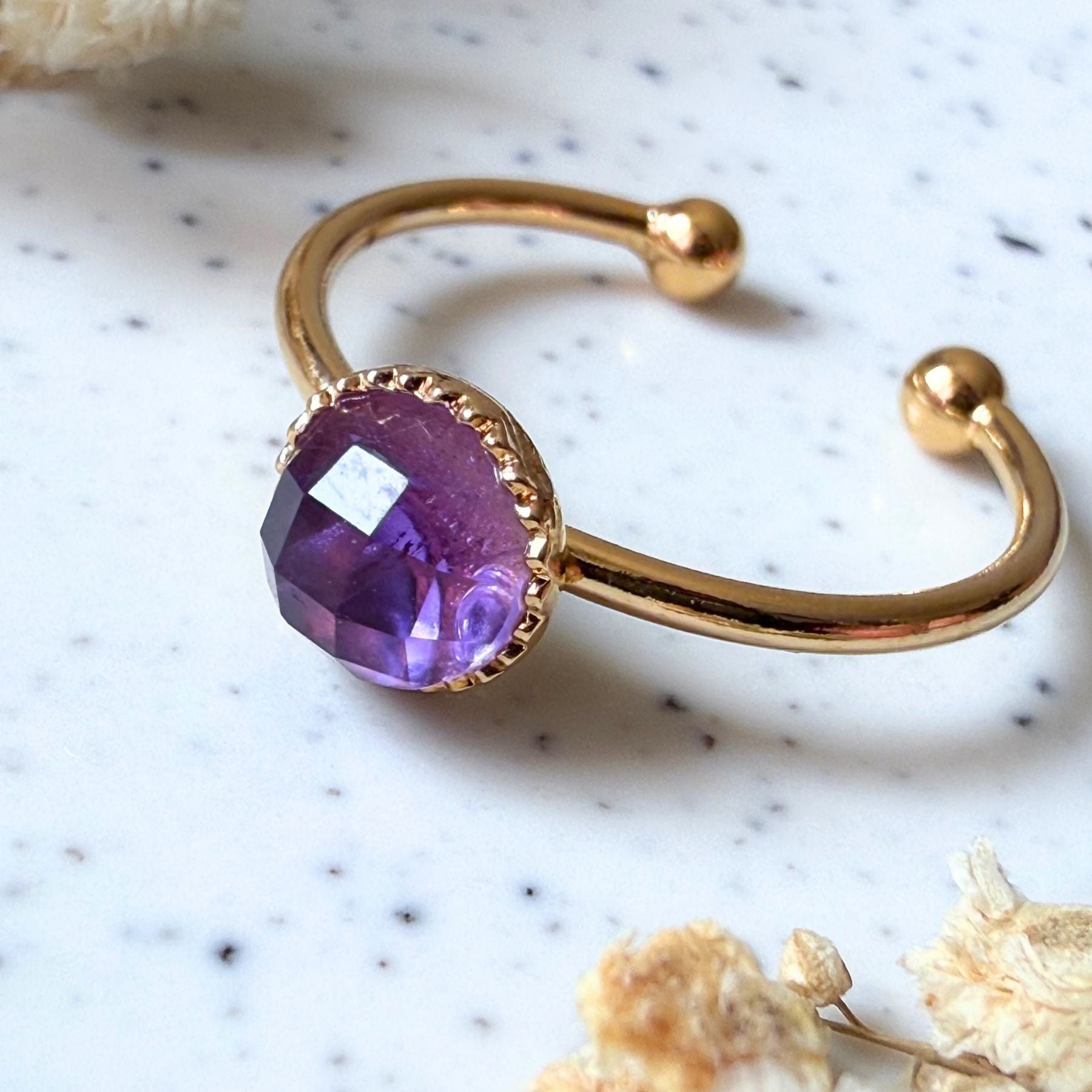 Bague "Nérée" - Améthyste