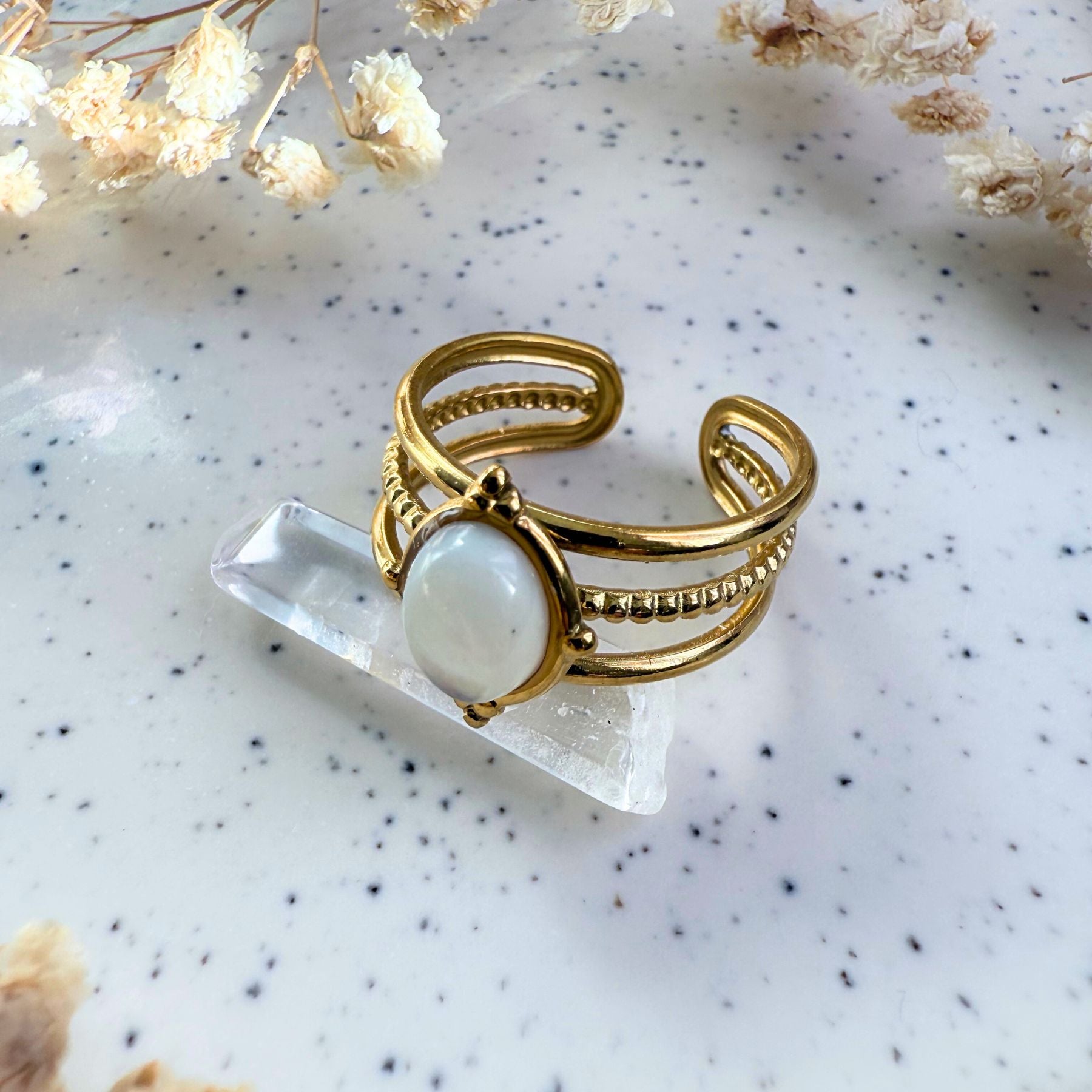 Bague "Ophélia" - Nacre
