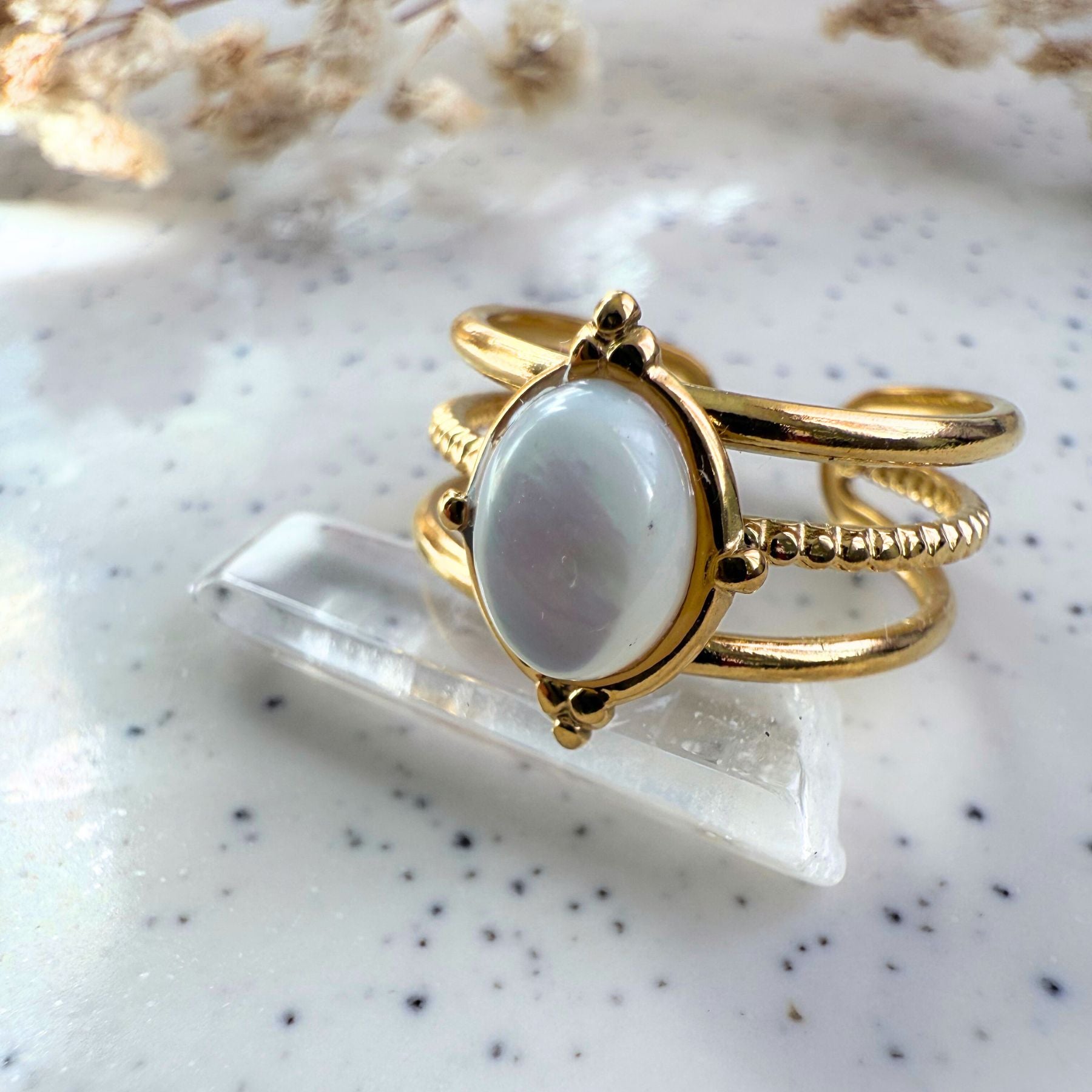 Bague "Ophélia" - Nacre