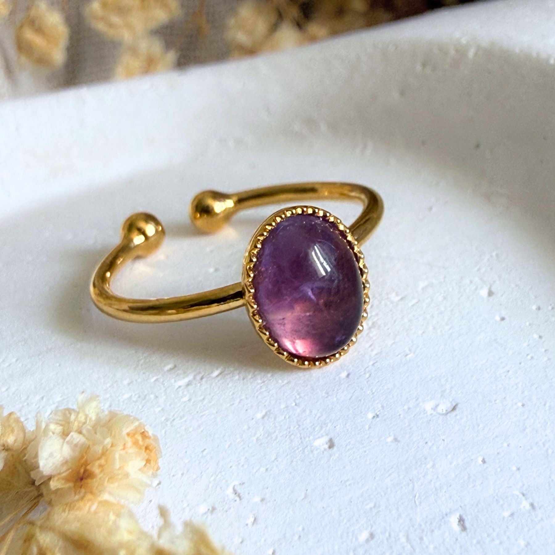 Bague "Tiamat" - Améthyste