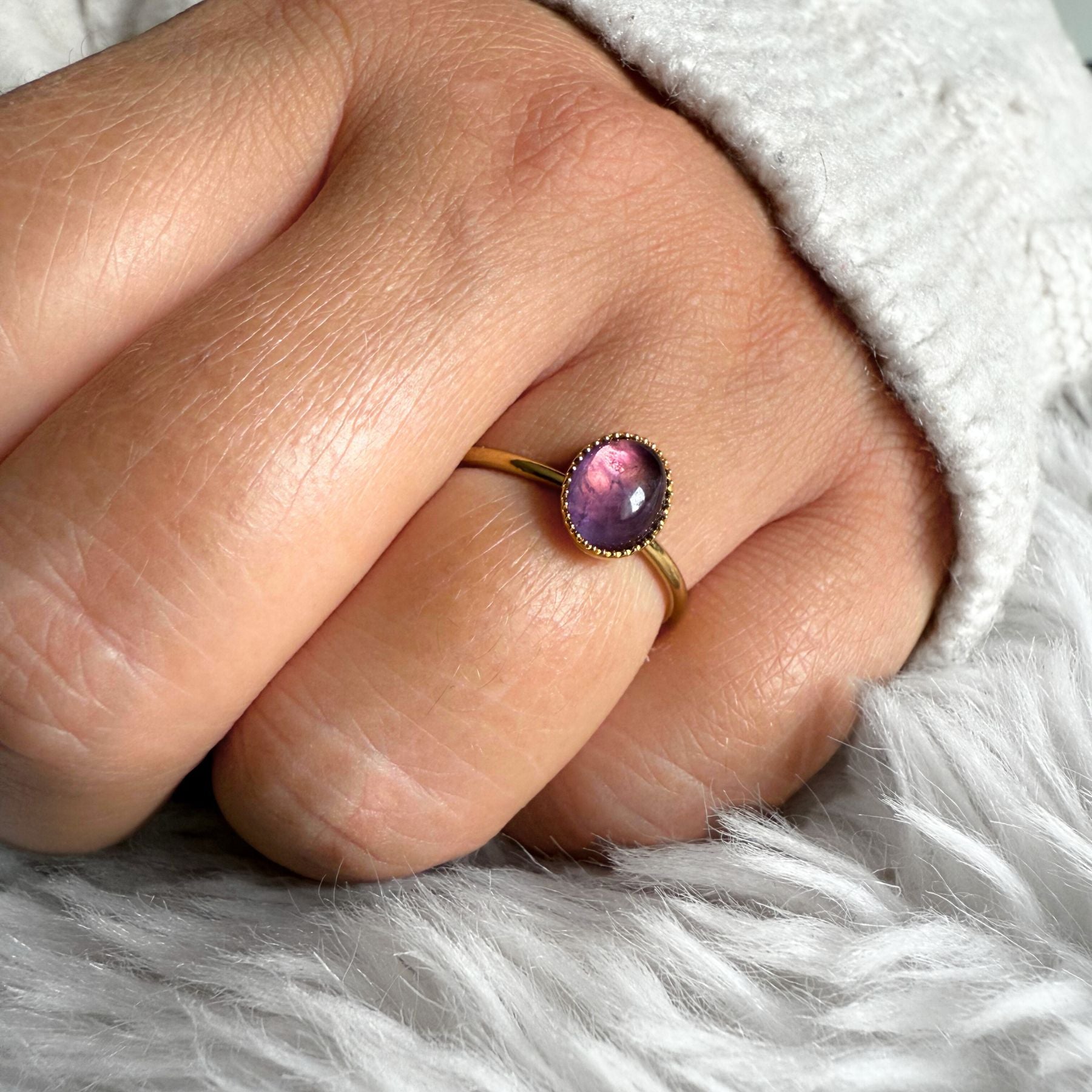 Bague "Tiamat" - Améthyste