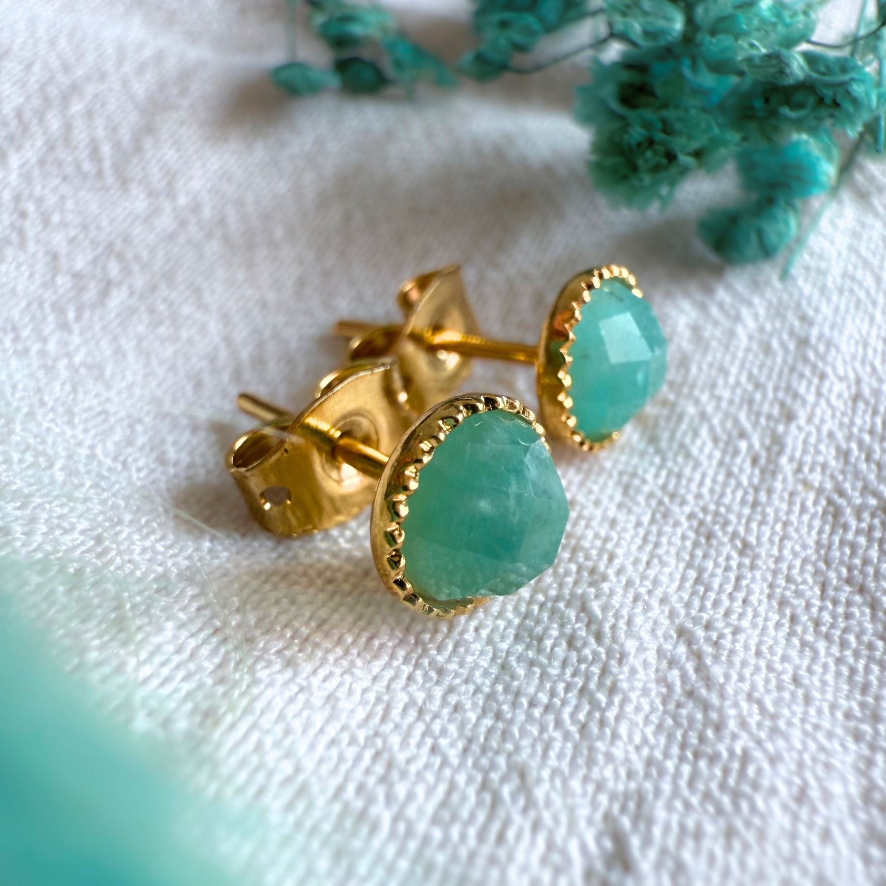 Boucles d'oreilles - Amazonite