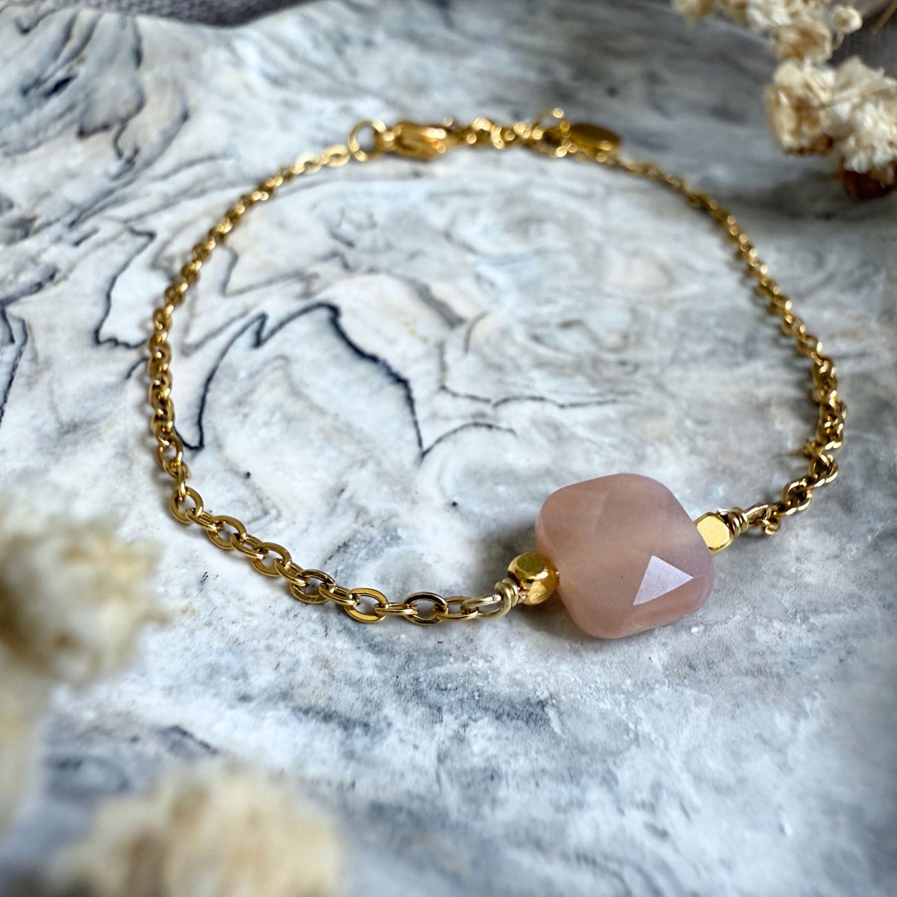 Bracelet "Héméra" - Pierre de soleil