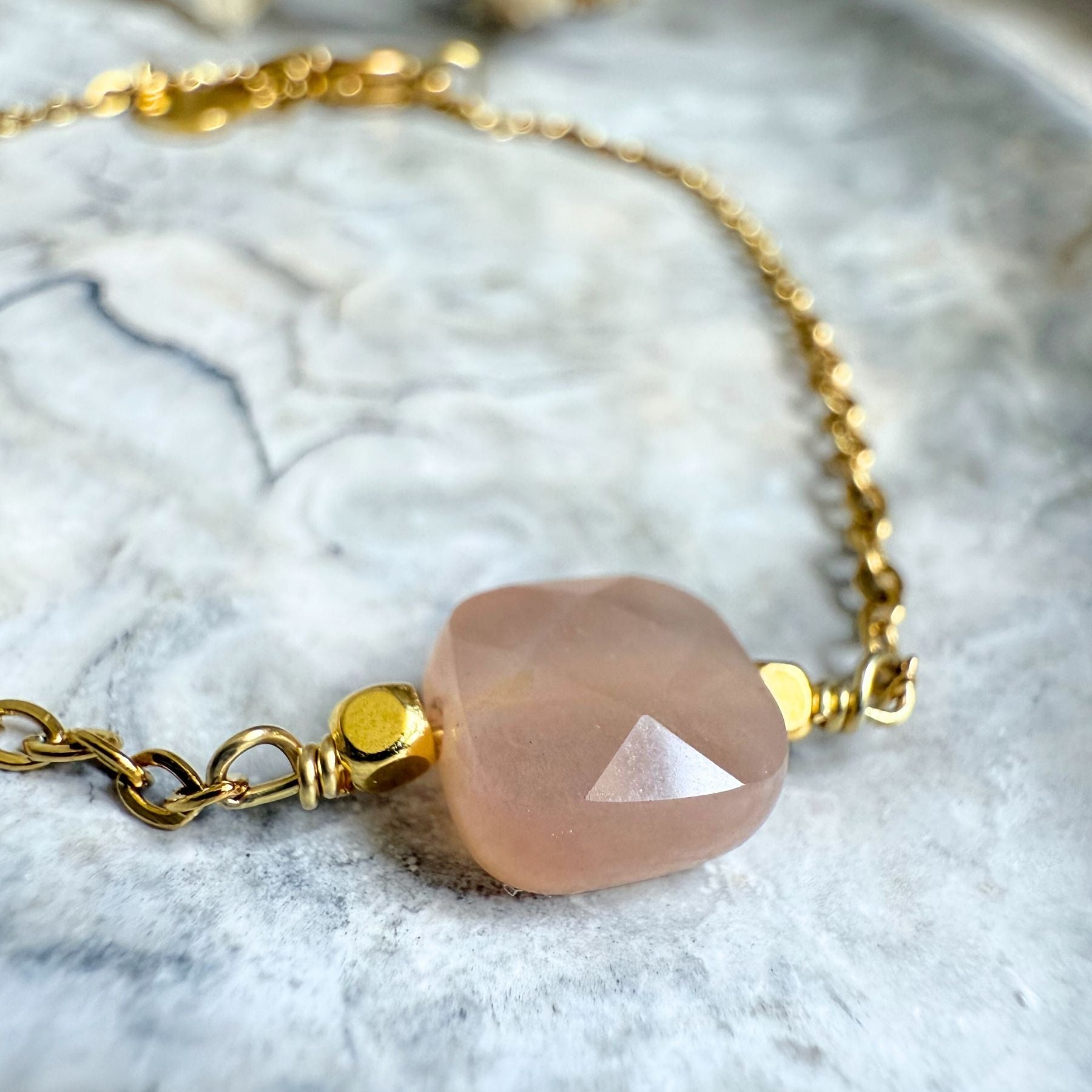 Bracelet "Héméra" - Pierre de soleil