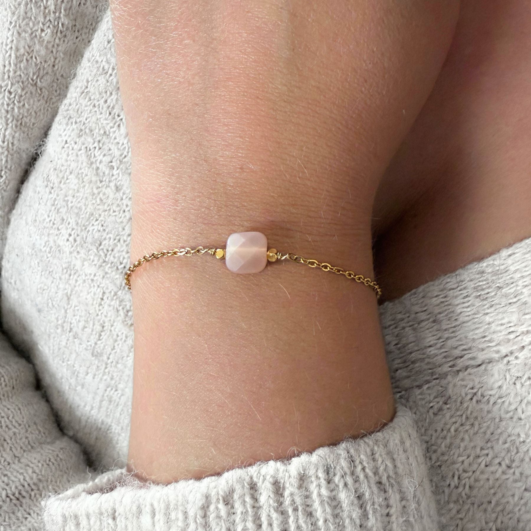 Bracelet "Héméra" Pierre de soleil