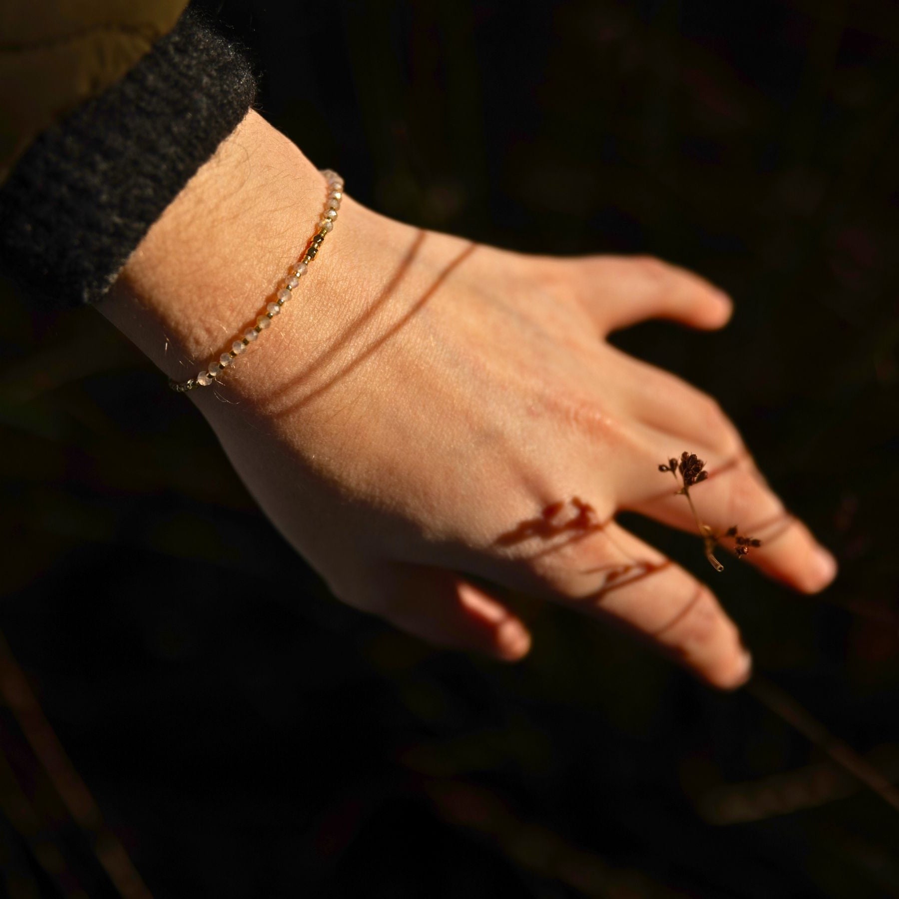 Bracelet "Kami" en Labradorite