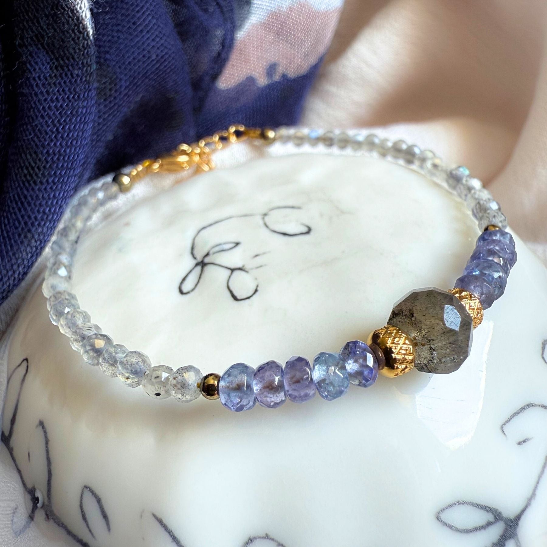 Bracelet - Labradorite et Tanzanite