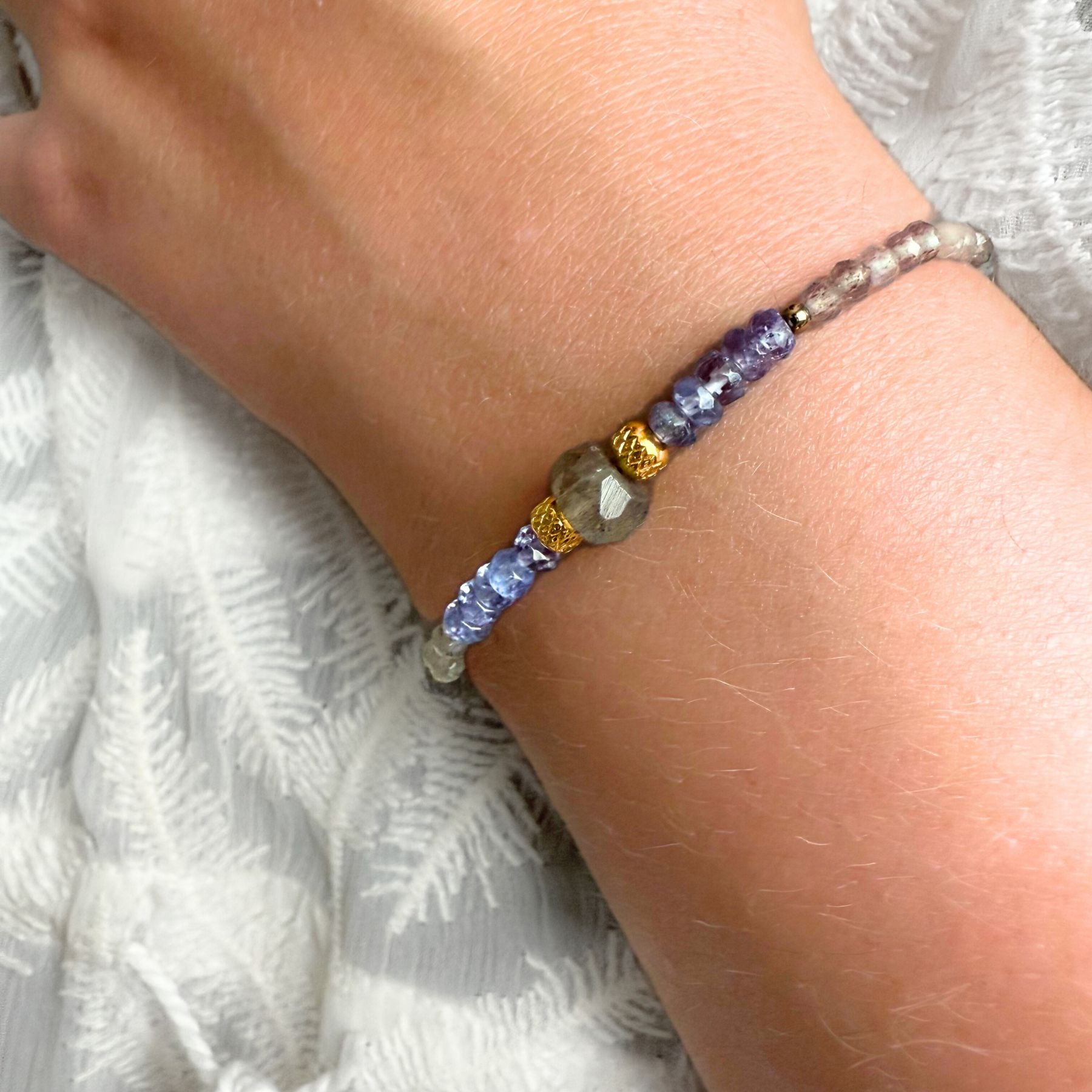Bracelet - Labradorite et Tanzanite