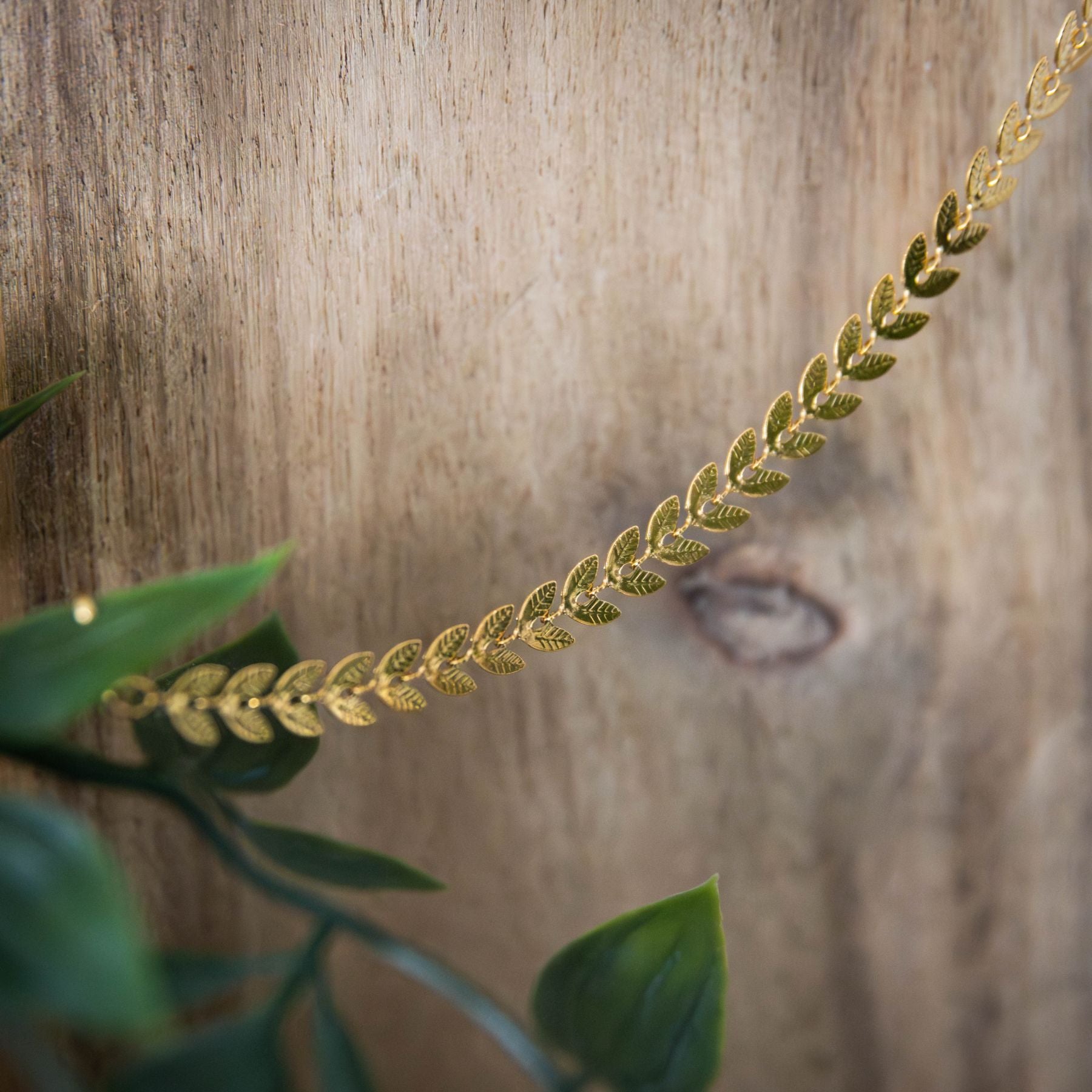 Bracelet "Laurier" en Or fin