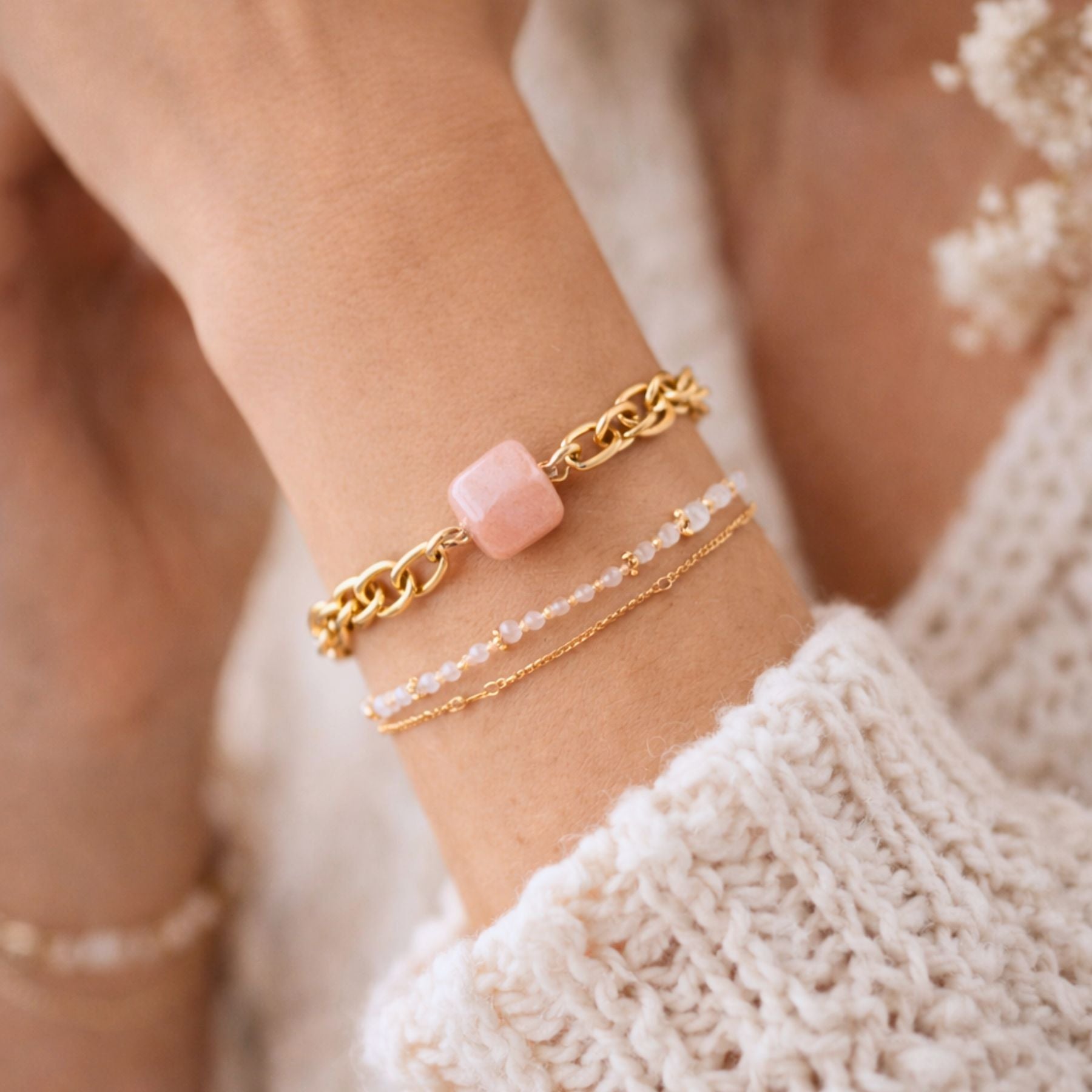 Bracelet "Letiko" - Pierre de soleil