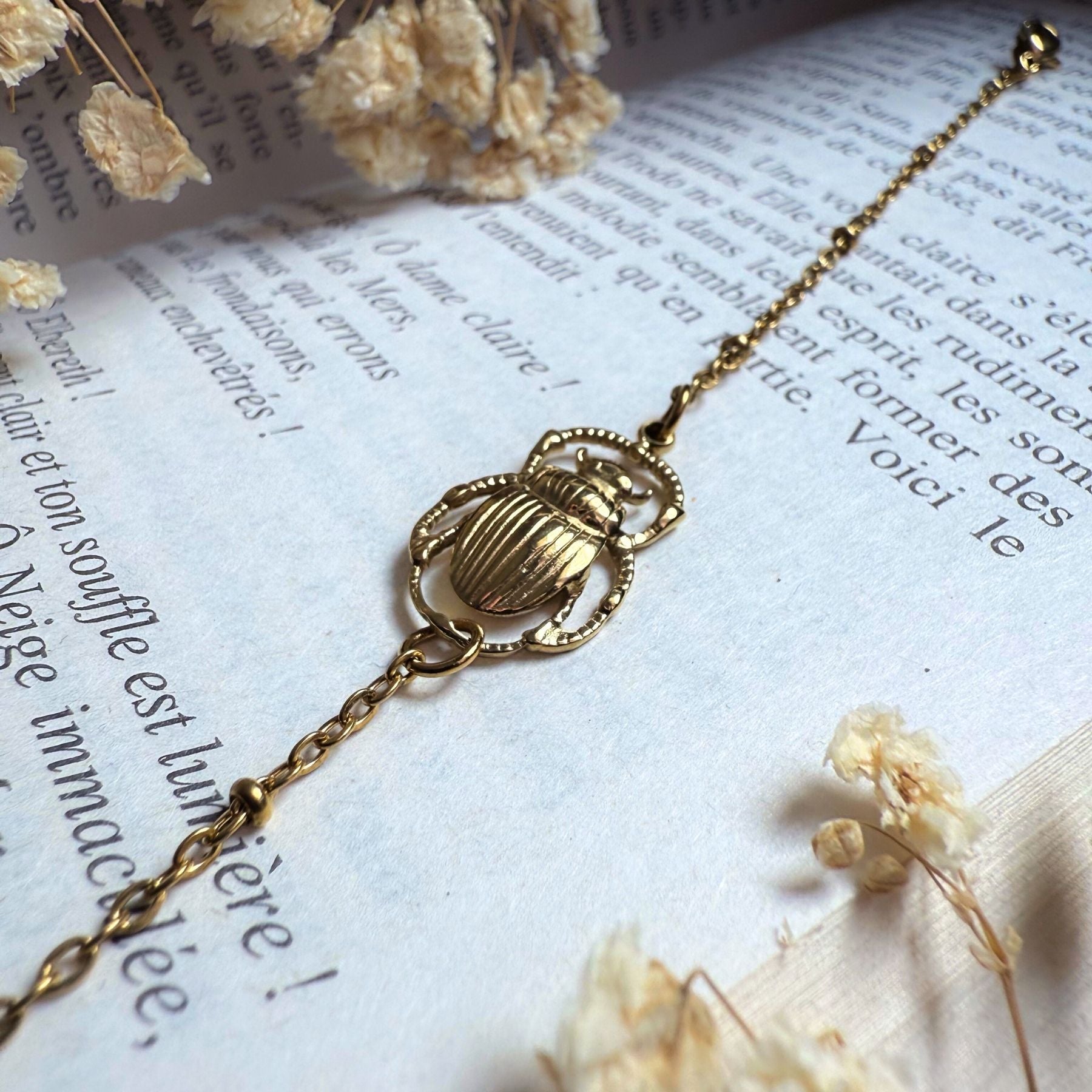 Bracelet "Scarabée" - Acier inoxydable