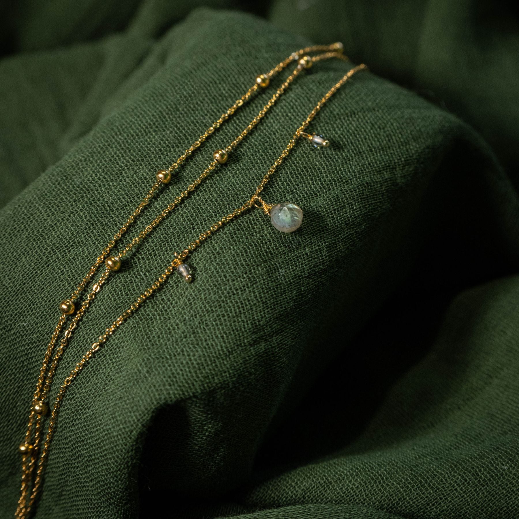 Bracelet "Trinité" en Labradorite