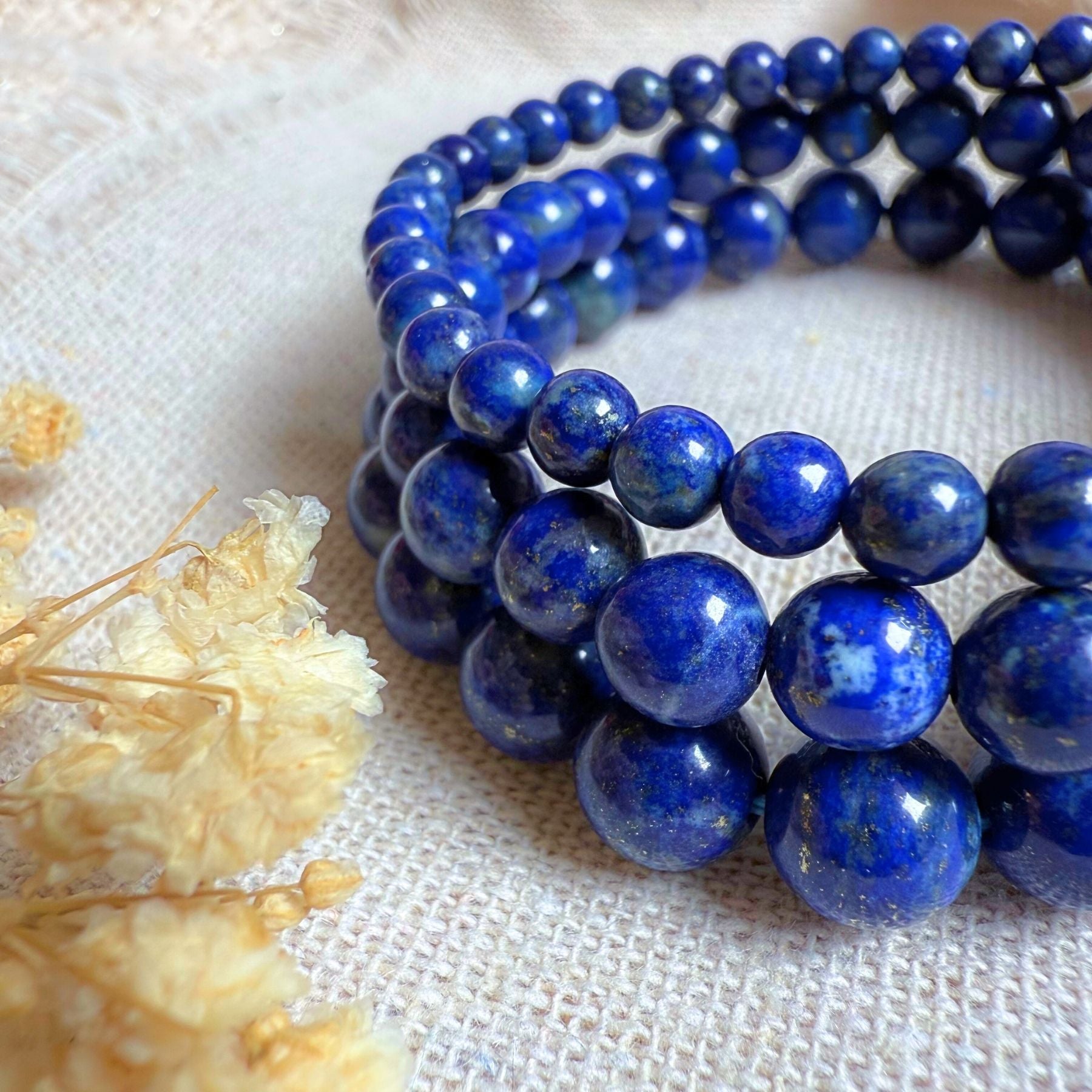 Bracelet en Lapis lazuli AA+