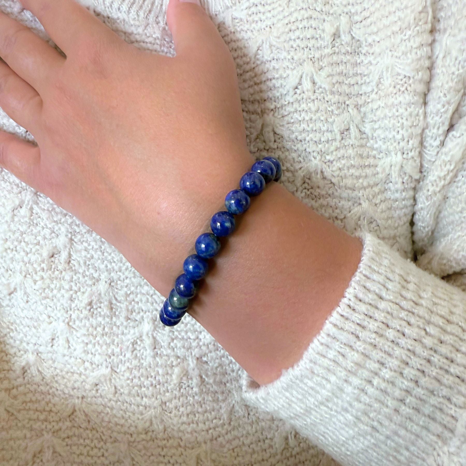 Bracelet en Lapis lazuli AA+