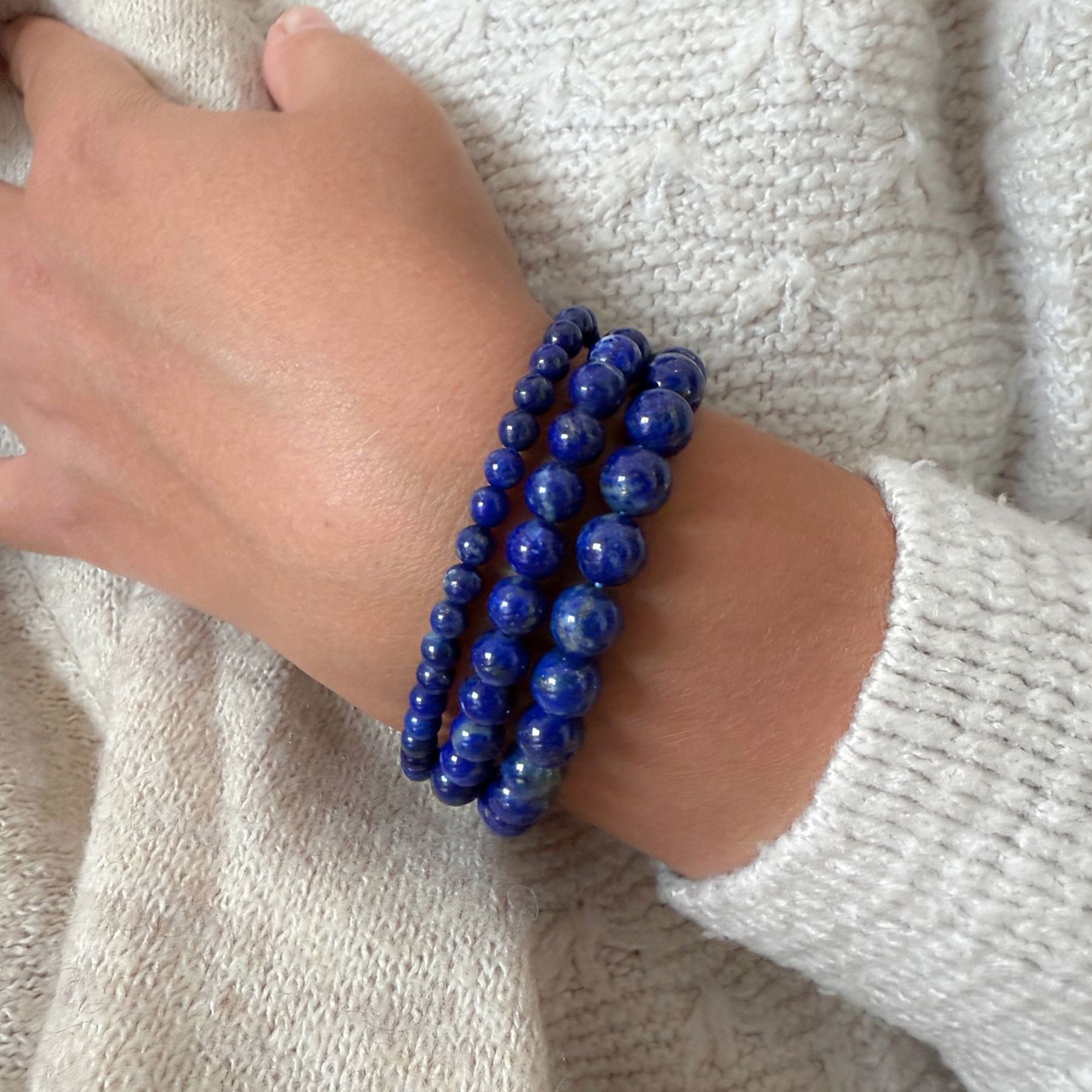 Bracelet en Lapis lazuli AA+