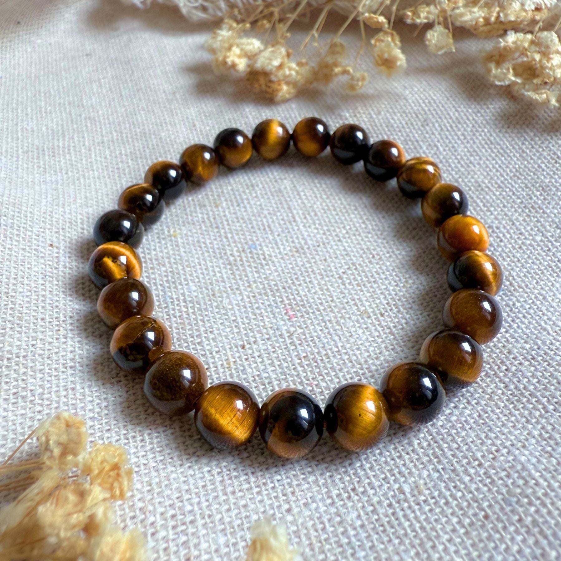 Bracelet en Oeil de tigre AA+