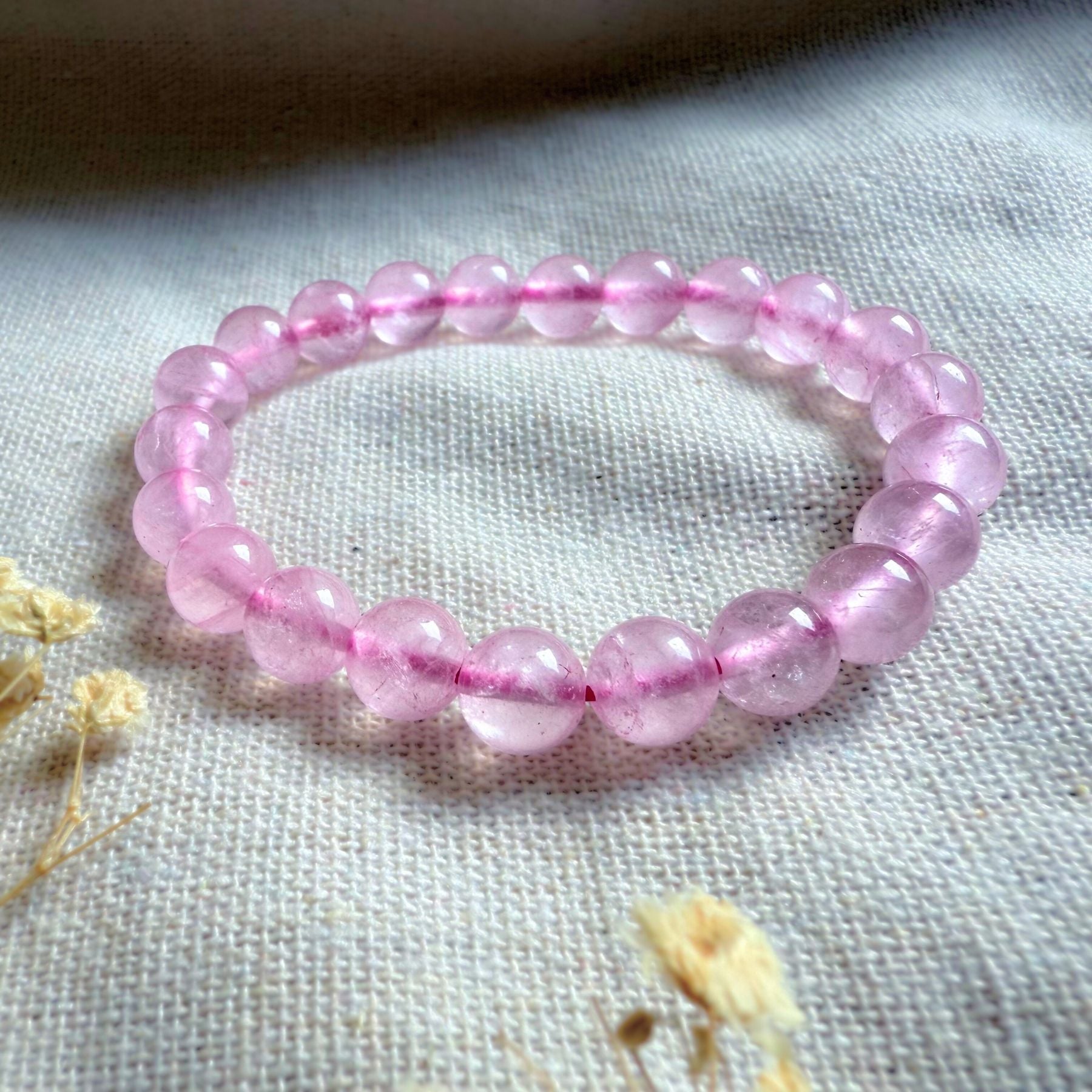 Bracelet en Quartz rose A