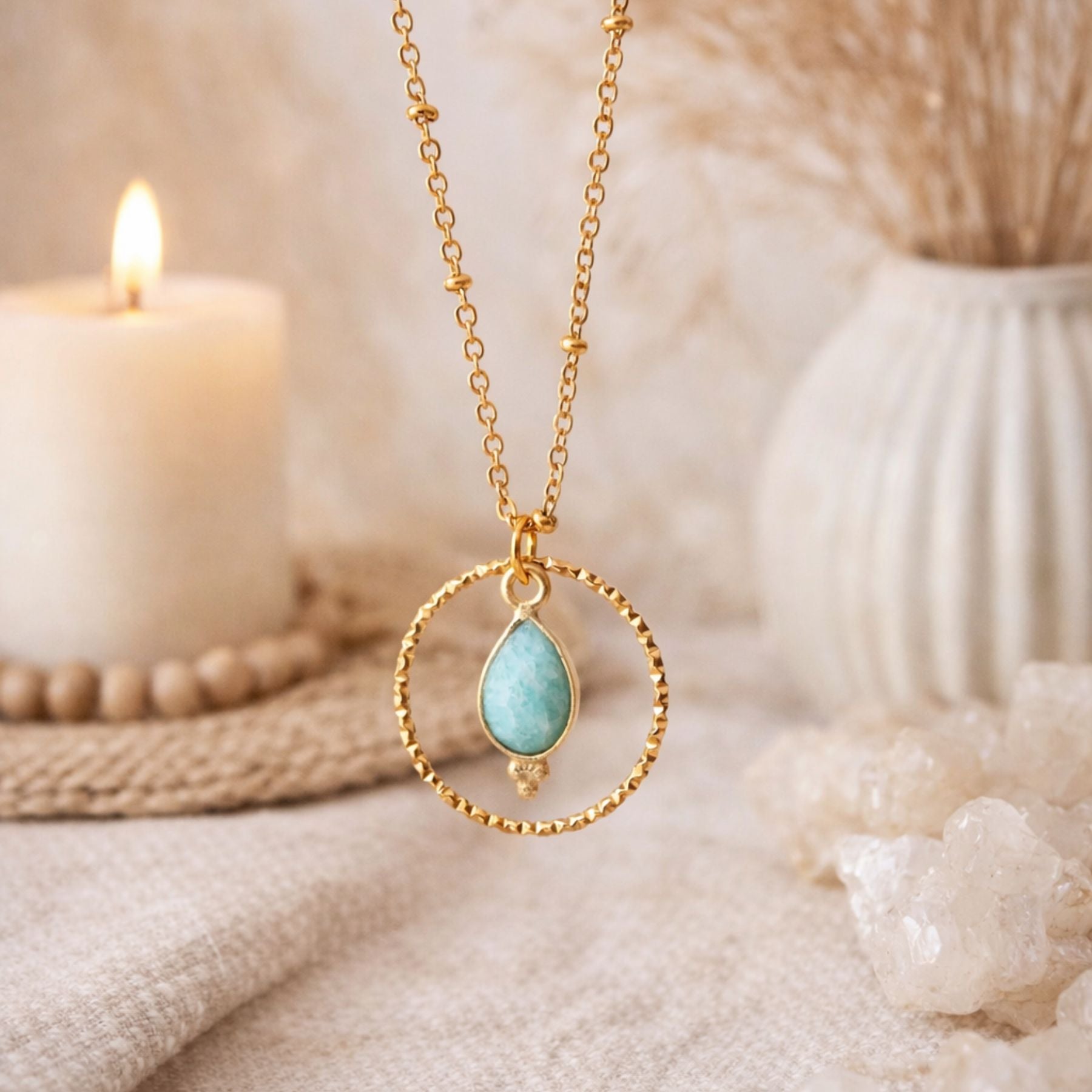 Collier "Acionna" en Amazonite