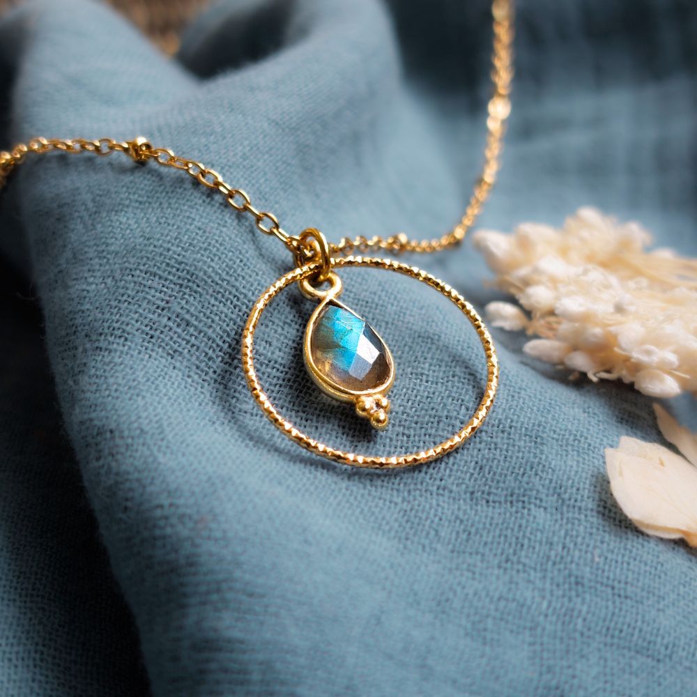 Collier "Acionna" en Labradorite