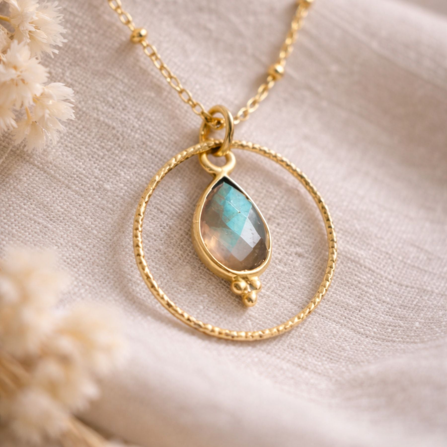 Collier "Acionna" en Labradorite