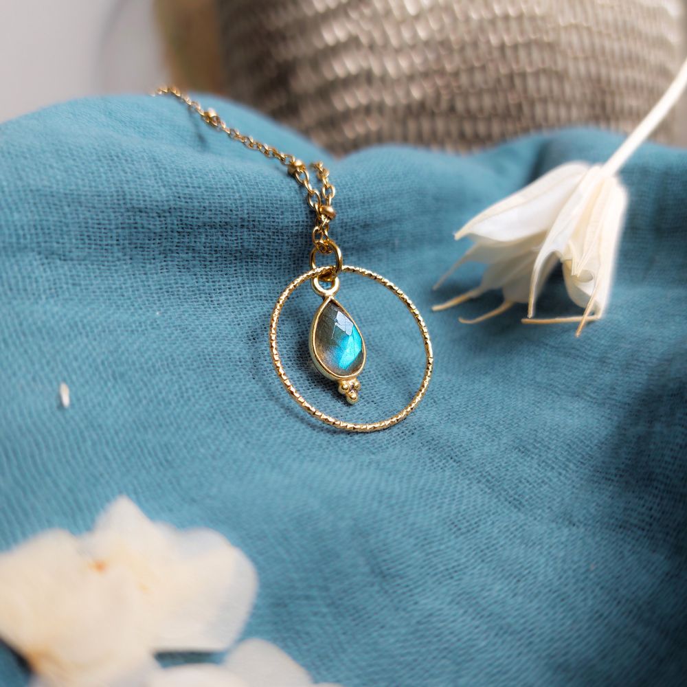 Collier "Acionna" en Labradorite